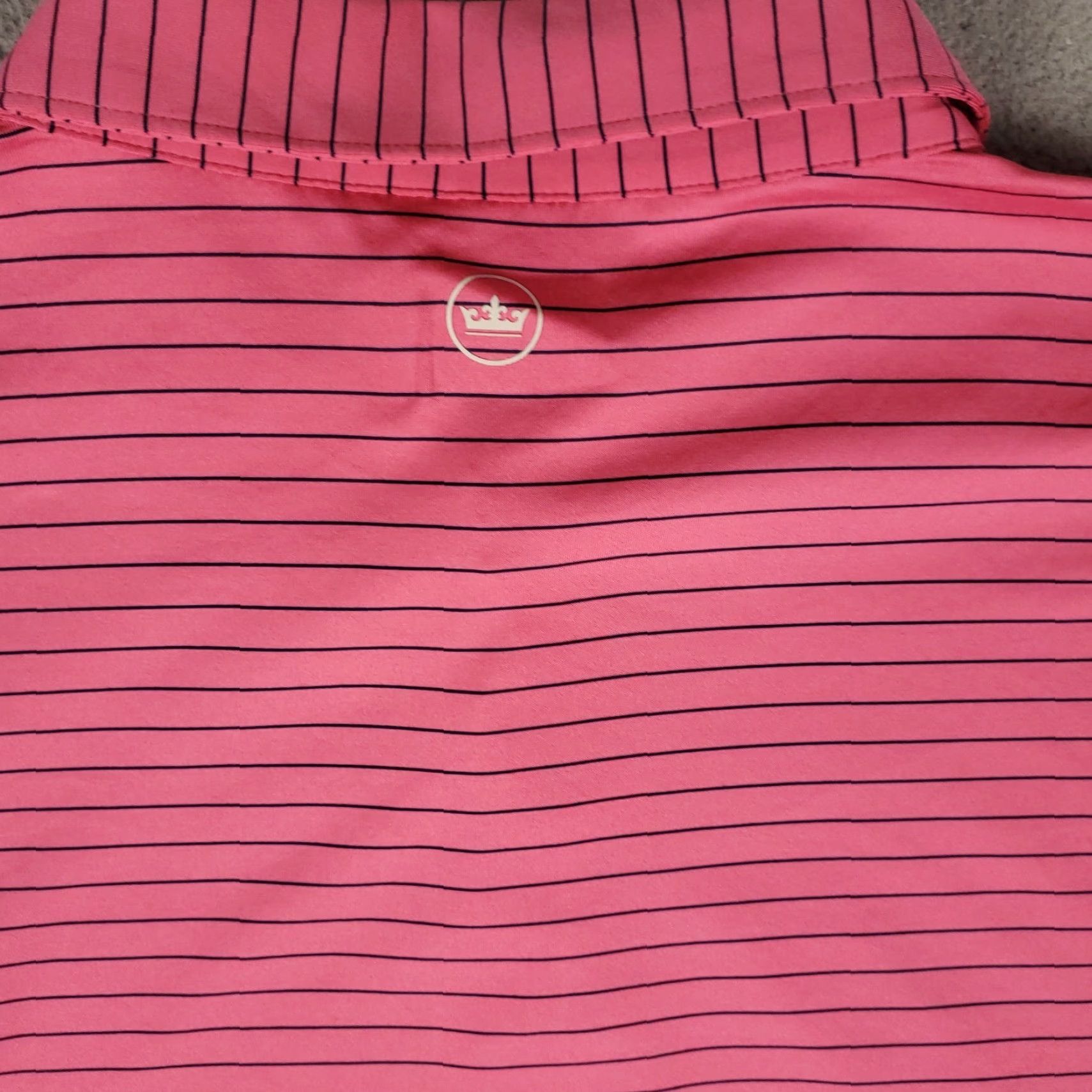 Peter Millar Peter Millar Polo Shirt Mens Size XL Pink Striped Crown Crafted Short Sleeve Size US XL / EU 56 / 4 - 4 Thumbnail