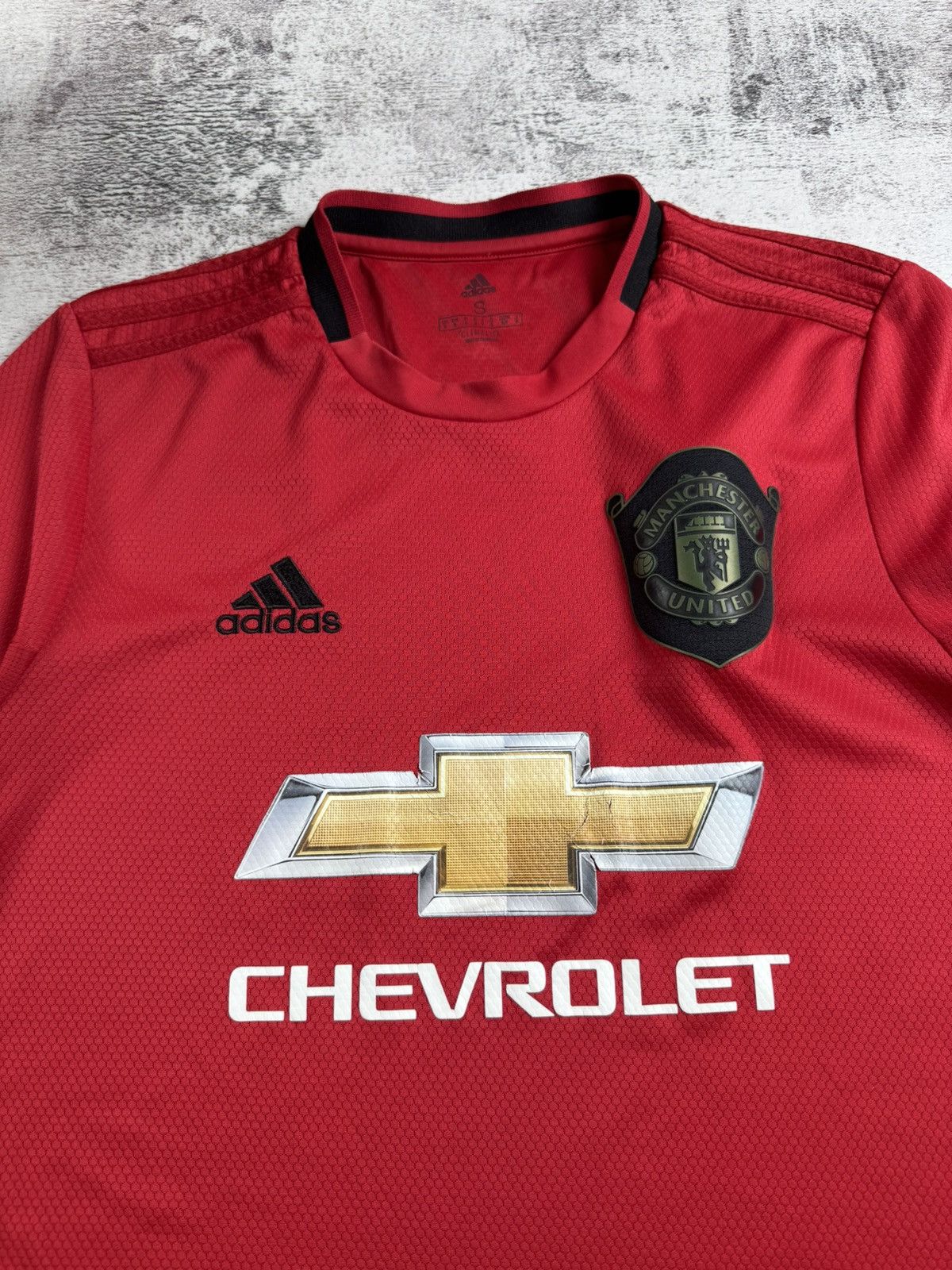 Adidas Vintage Manchester United 2019/2020 Red Soccer Football T Shirt Jersey Kit Size US S / EU 44-46 / 1 - 7 Thumbnail