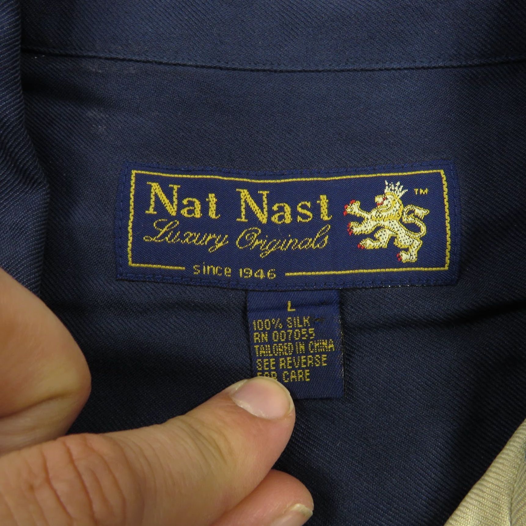 Nat Nast VINTAGE Nat Nast Silk Shirt Large Mens Limited Edition Sushi Embroidered Camp Bowling Size US L / EU 52-54 / 3 - 7 Thumbnail