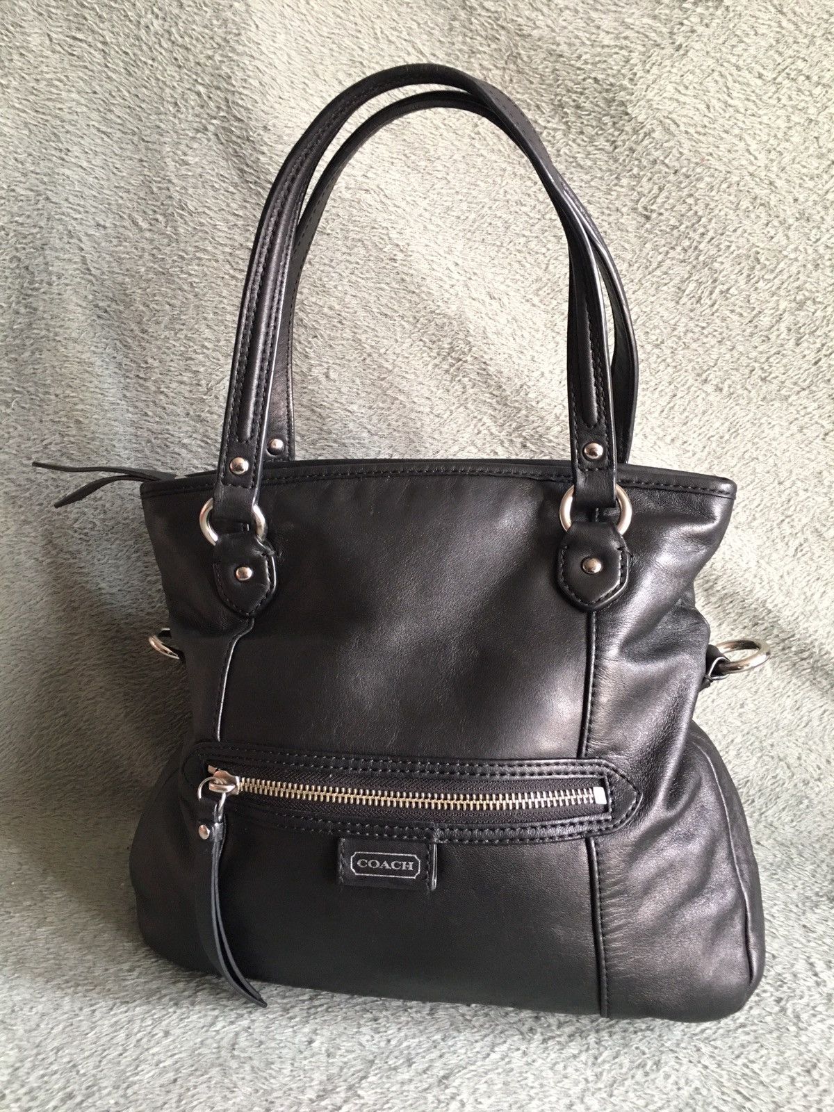 Coach COACH Daisy Mia Black Leather Handbag Shoulder Bag Size ONE SIZE - 4 Thumbnail