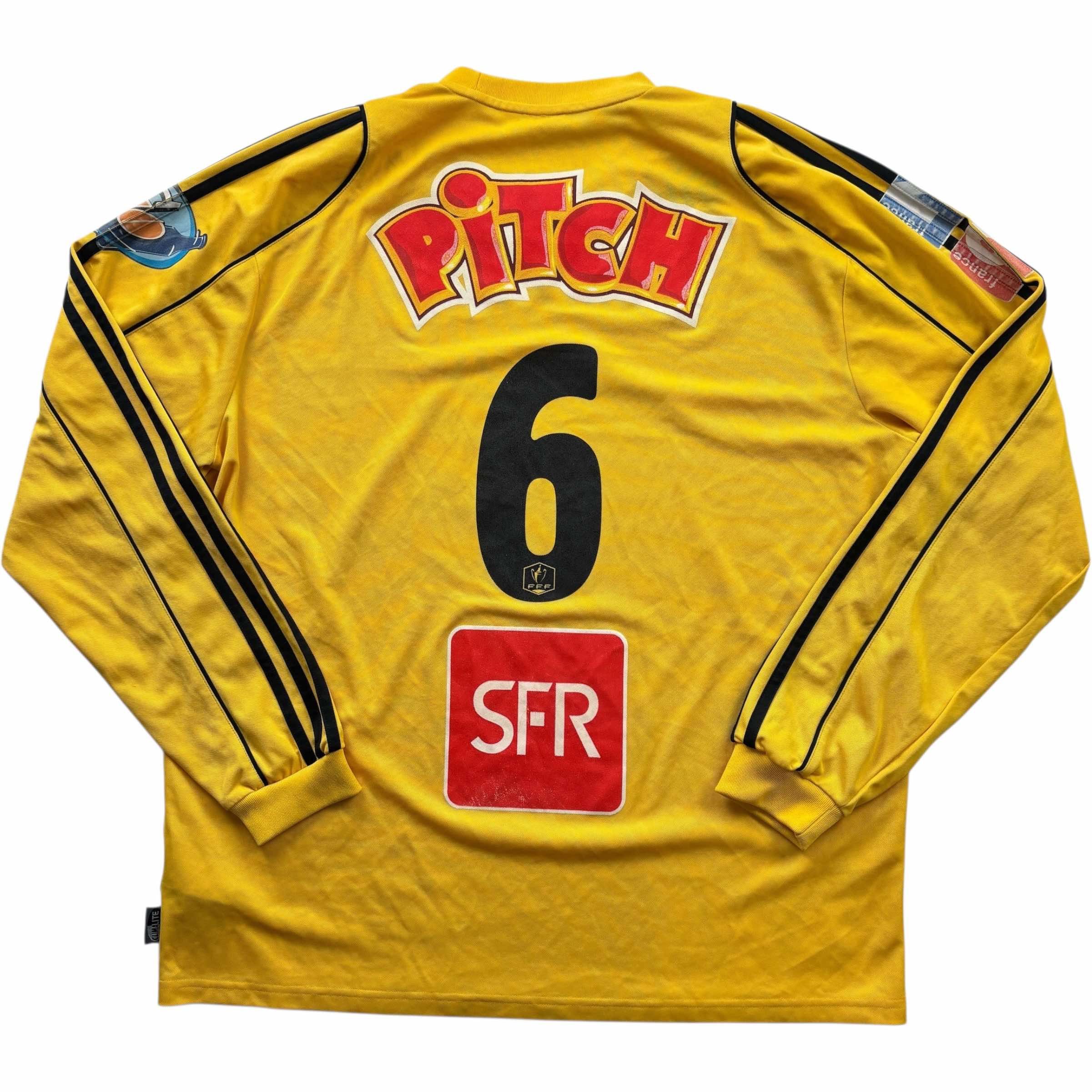 Adidas MATCH WORN Coupe De France 2006-07 away #6 football jersey Size US XL / EU 56 / 4 - 2 Thumbnail