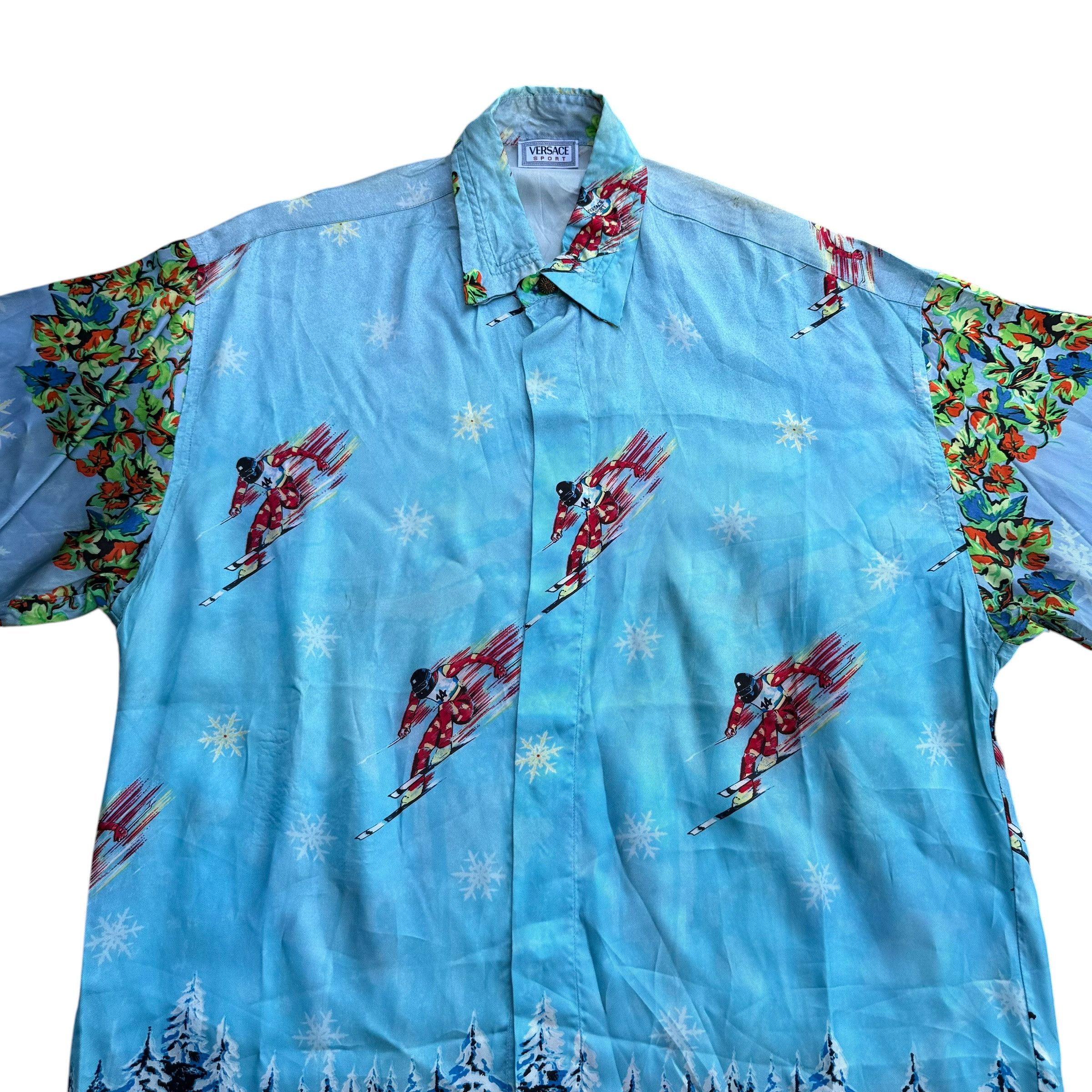 Versace Vintage Versace Sport Silk Shirt Size US M / EU 48-50 / 2 - 4 Thumbnail