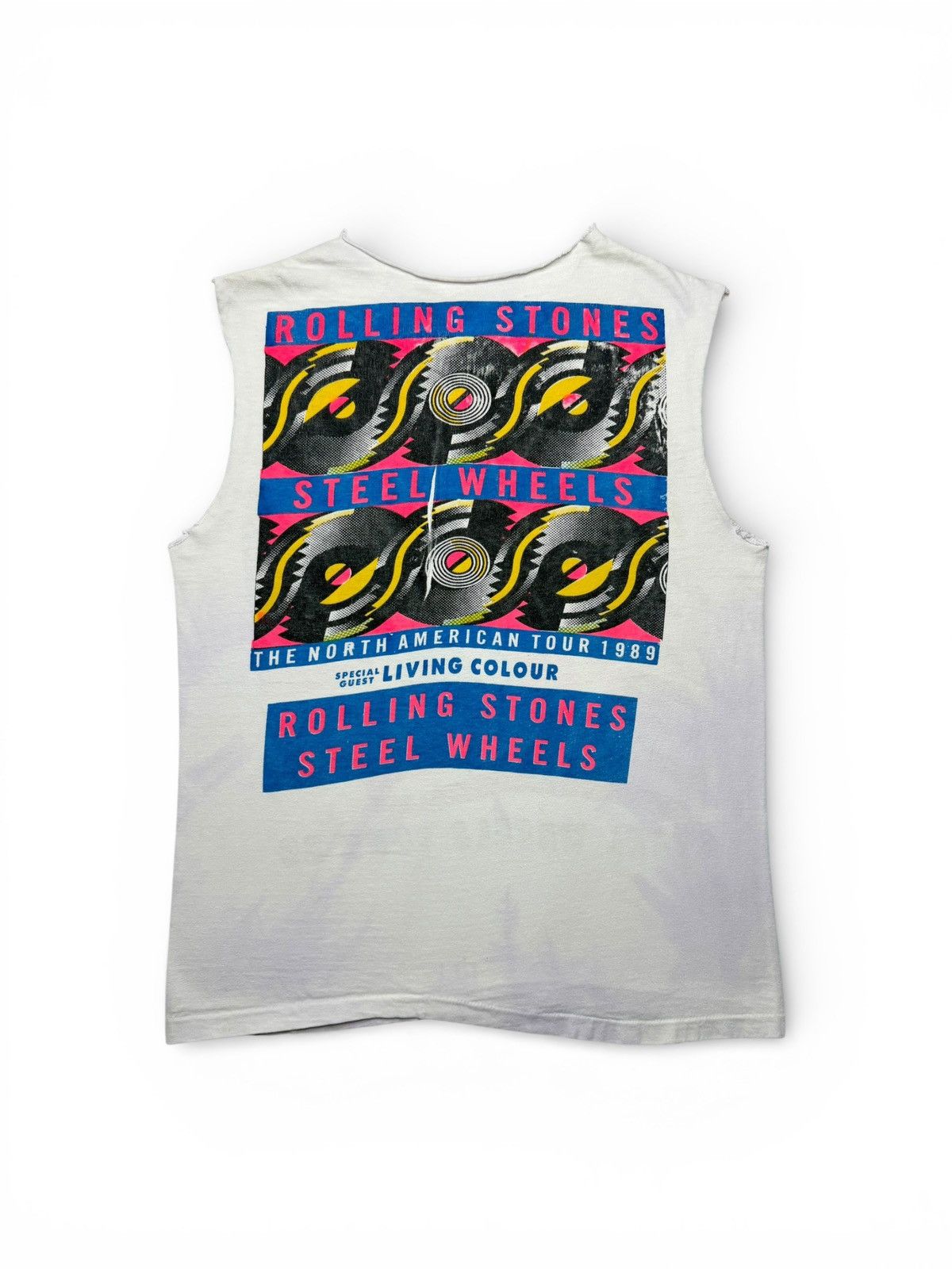 Band Tees Vintage 1989 Rolling Stones Steel Wheels Tour Tee Size US S / EU 44-46 / 1 - 5 Thumbnail