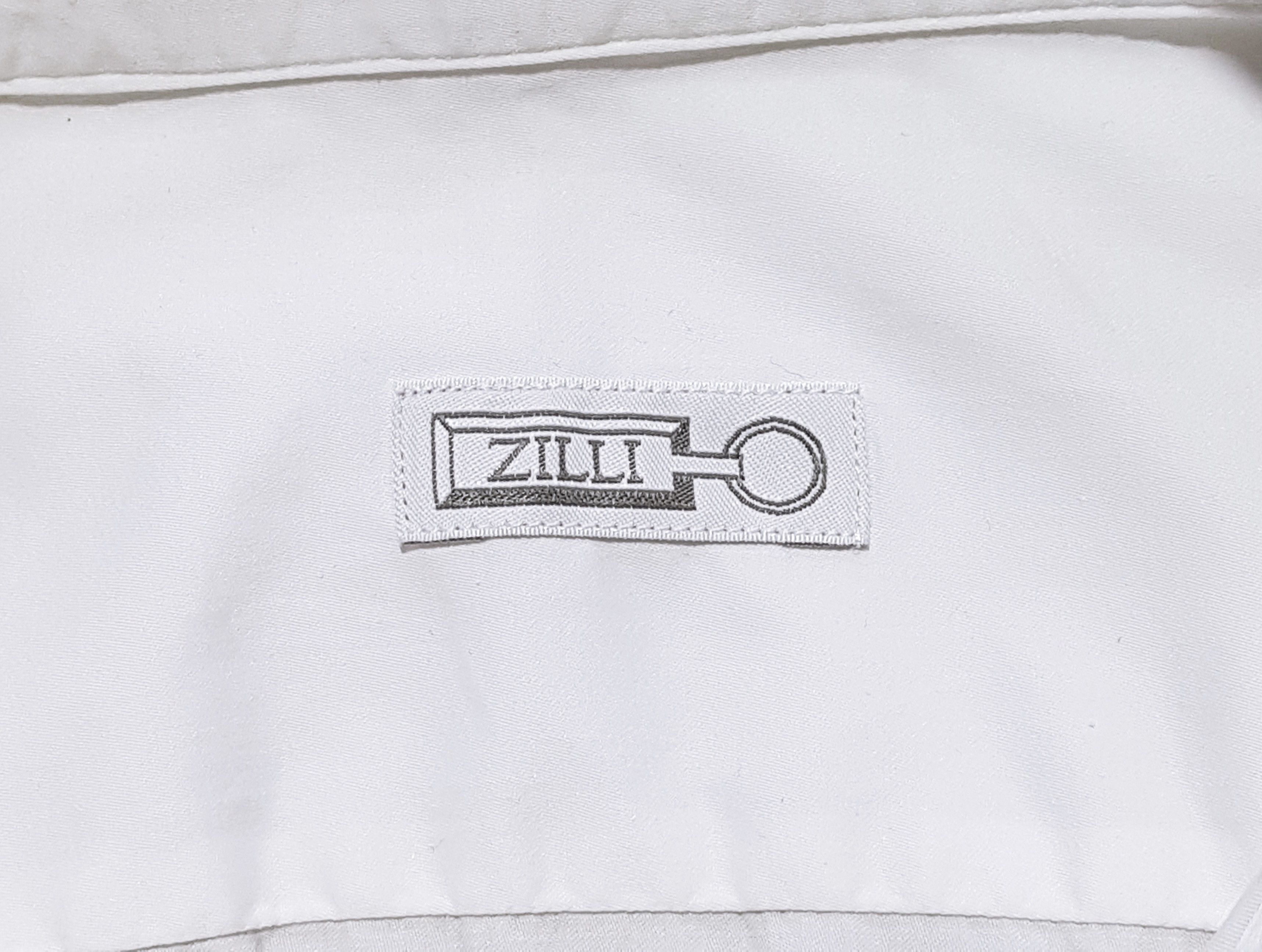 Zilli Zilli White Formal Shirt Long Sleeve Luxury Size US L / EU 52-54 / 3 - 8 Thumbnail