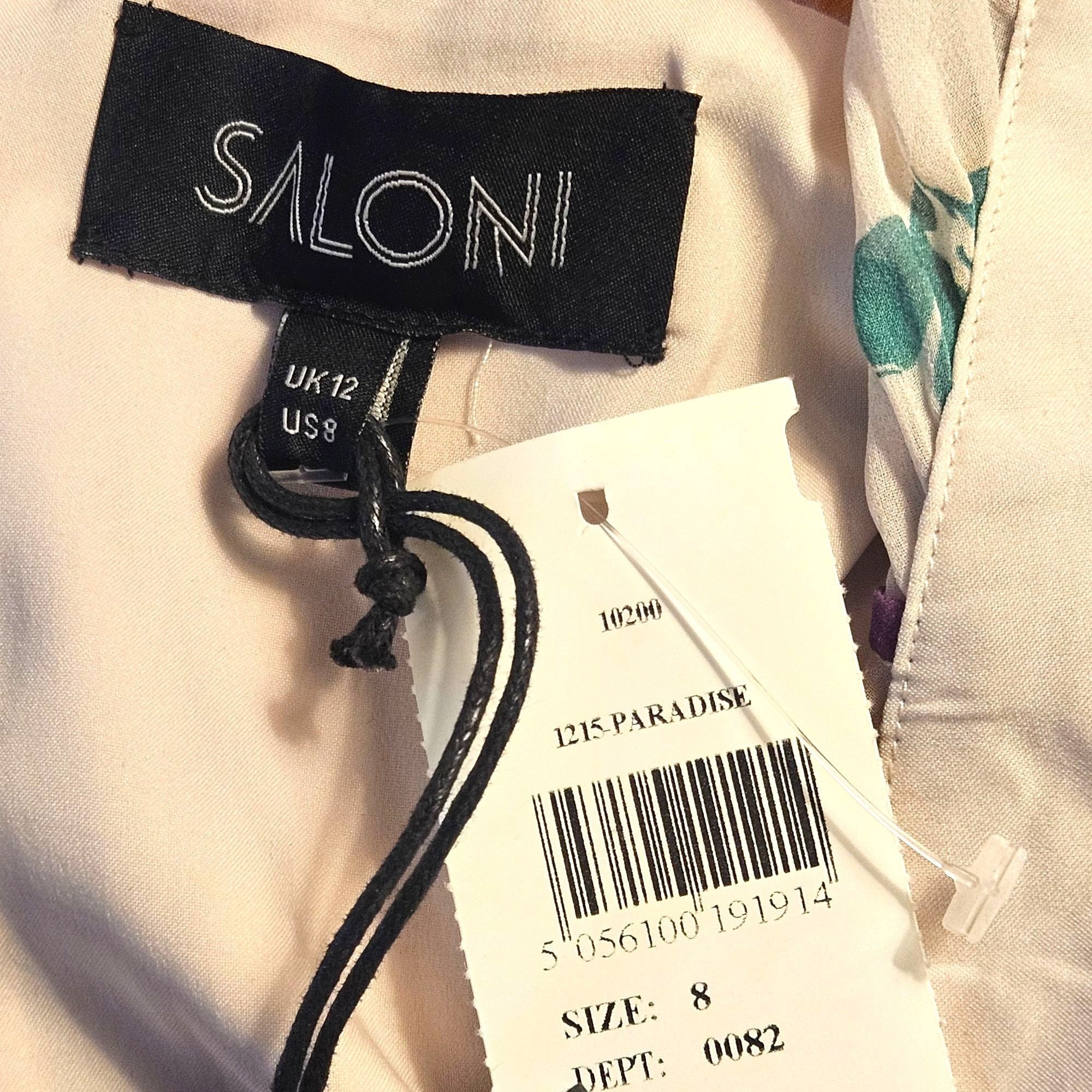 Other Saloni Woman Floral Silk Mini Dress Size 8 Romantic Luxury R Size M / US 6-8 / IT 42-44 - 4 Thumbnail