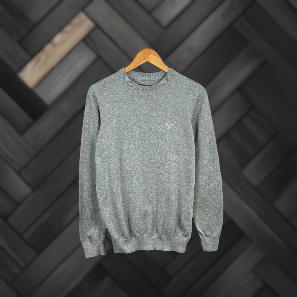 Barbour Barbour Sweater Men's S Long Sleeve Gray Cotton Pullover Size US S / EU 44-46 / 1 - 1 Thumbnail
