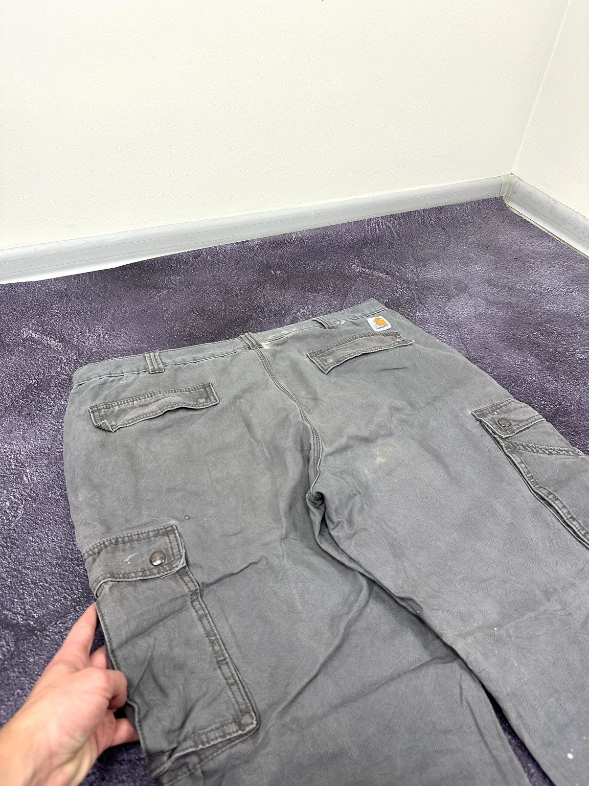 Carhartt Vintage Carhartt Distressed Baggy Cargo USA Opium Work Pants Size US 40 / EU 56 - 5 Thumbnail