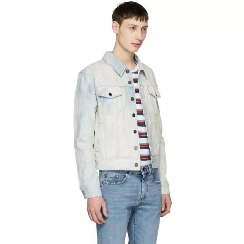 Saint Laurent Paris NWT SS18 SLP Sz S Blue Denim Trucker Jacket Light Wash Size US S / EU 44-46 / 1 - 15 Thumbnail