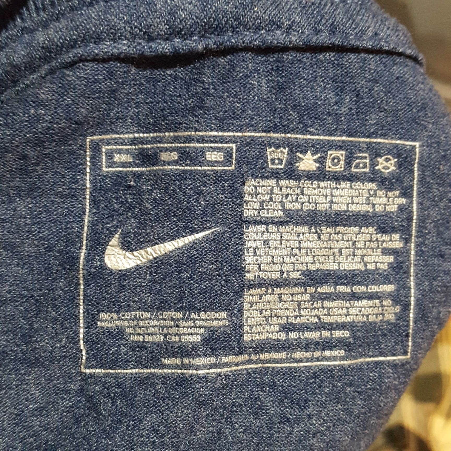 Nike VINTAGE Nike Men's Size 2XL Blue Retro Athletic T-Shirt 90s Sports Logo Cotton Size US XXL / EU 58 / 5 - 4 Thumbnail