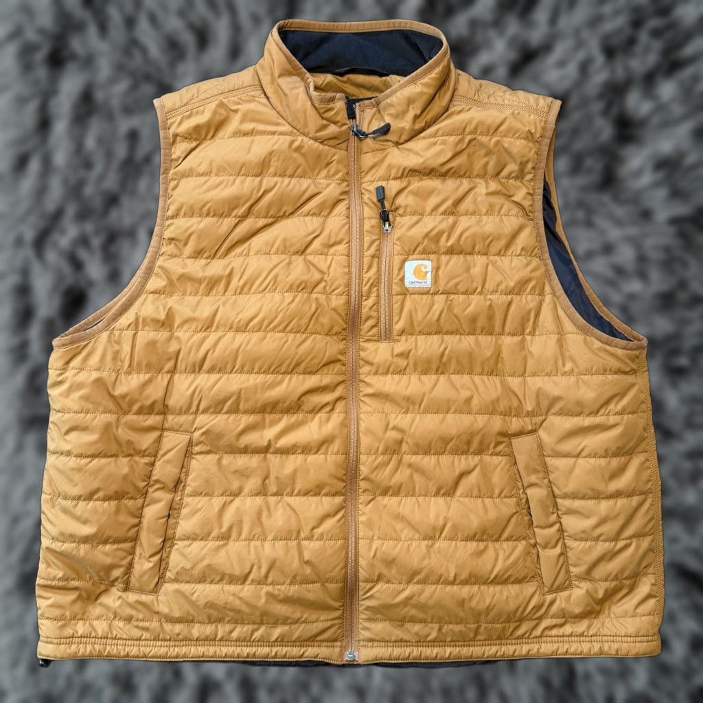 Carhartt Carhartt Rain Defender Vest Men’s 3XL Brown Insulated Full Zip Puffer OV2286-M Size US XXL / EU 58 / 5 - 1 Thumbnail