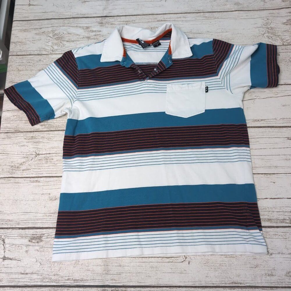 Oakley Vintage Oakley Striped Polo T Shirt Made in Thailand Size M Size US M / EU 48-50 / 2 - 1 Thumbnail