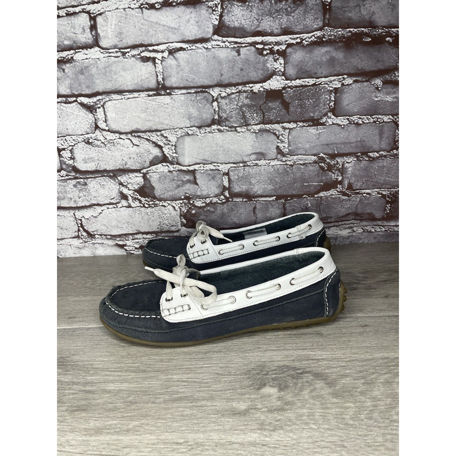 Other SOUL of AFRICA Nerina Juliet White Blue Leather Bow Ballet F Size US 7 / IT 37 - 18 Thumbnail