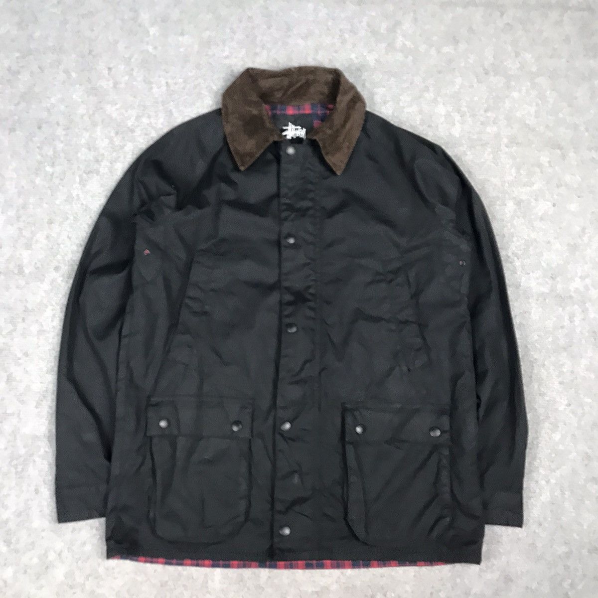 Stussy STUSSY BLACK JACKET COLLAR CORDUROY Size US M / EU 48-50 / 2 - 2 Thumbnail