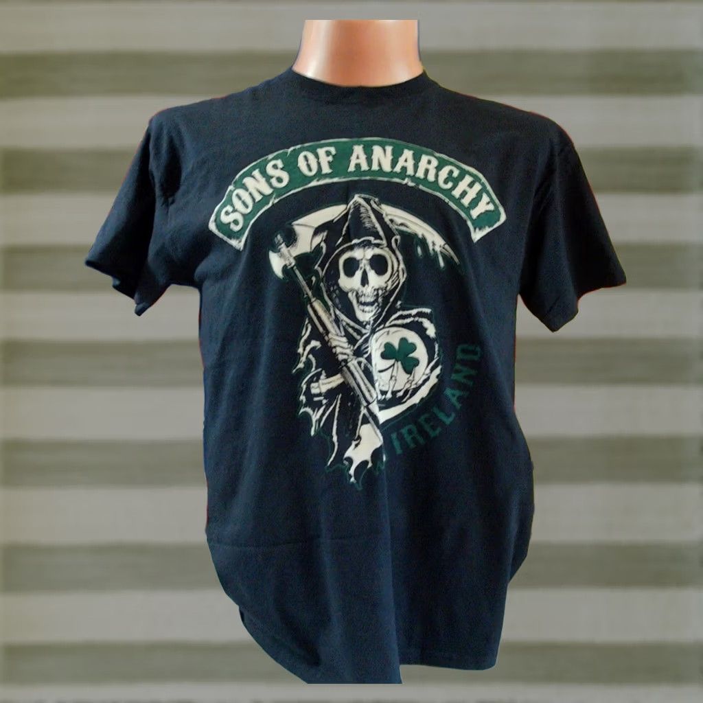 Vintage Sons of Anarchy Shirt Mens L Black IRELAND Men Reaper Crime Motorcycle SOA SAMCRO Size US L / EU 52-54 / 3 - 1 Thumbnail