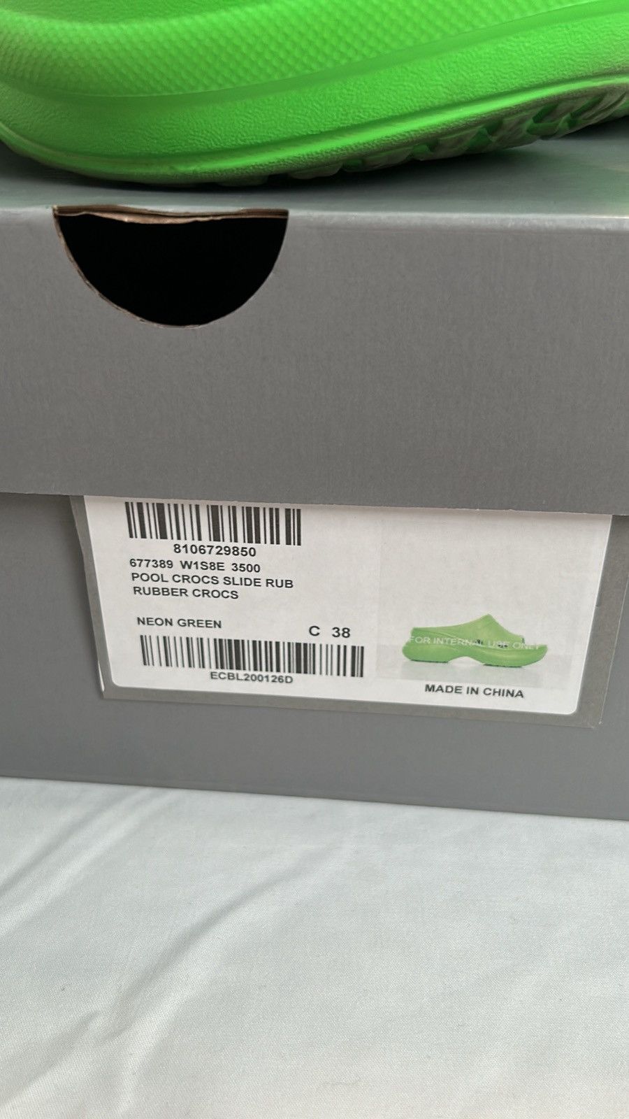 Balenciaga × Crocs Green crocs Size US 6.5 / EU 39-40 - 5 Thumbnail