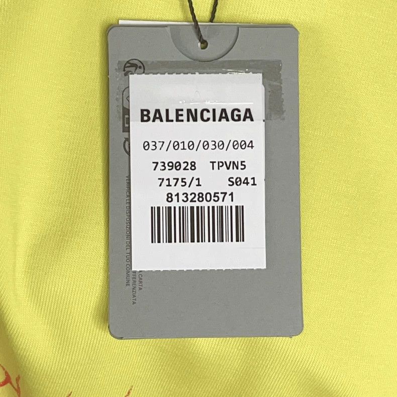 Balenciaga Balenciaga Letter printed T-shirt with round neck and shor Size US S / EU 44-46 / 1 - 6 Thumbnail