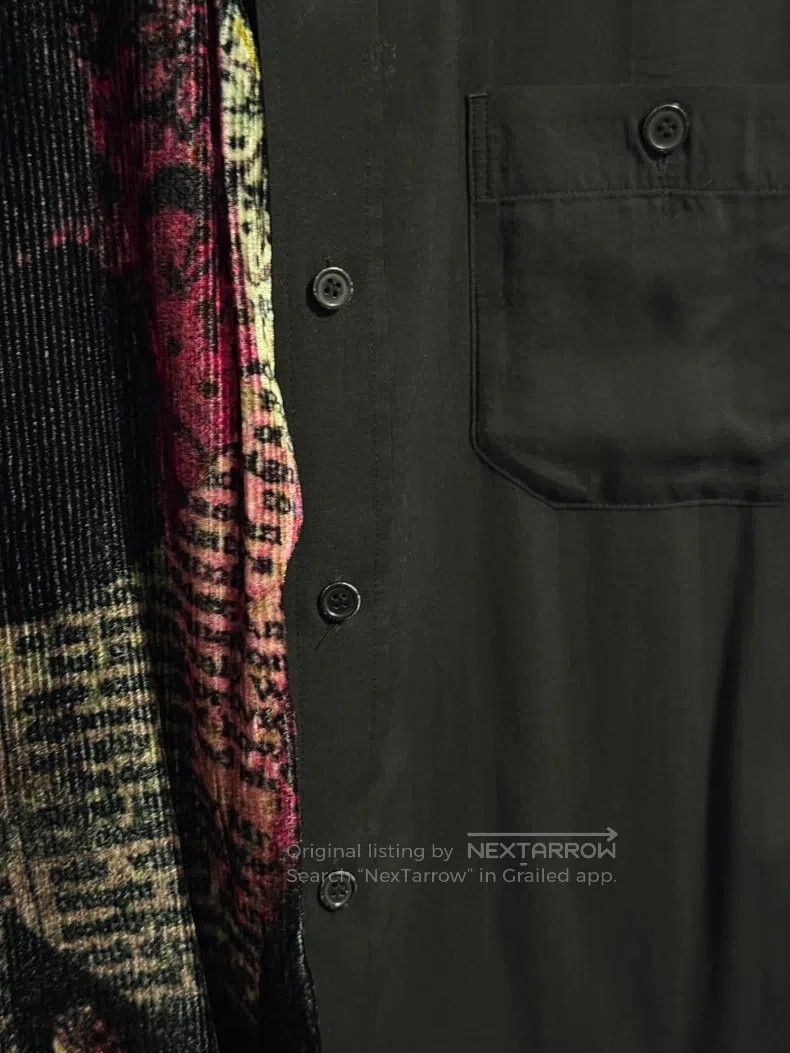 Yohji Yamamoto Yohji Yamamoto 23SS Velvet Patchwork Shirt Size US L / EU 52-54 / 3 - 3 Thumbnail