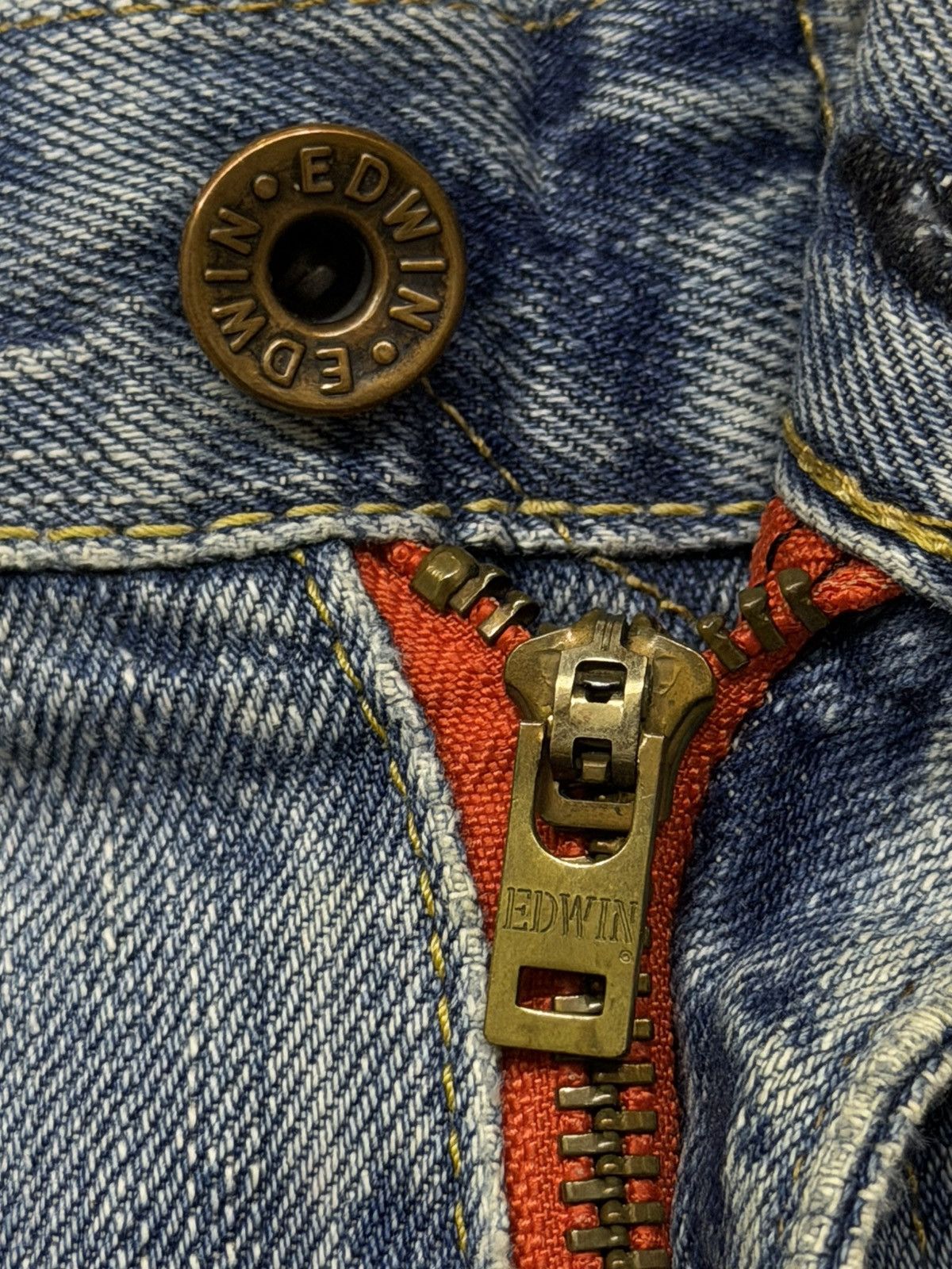 Edwin Vintage EDWIN 505Z Selvedge Denim Jeans Made in Japan | W33 Size US 33 - 13 Thumbnail