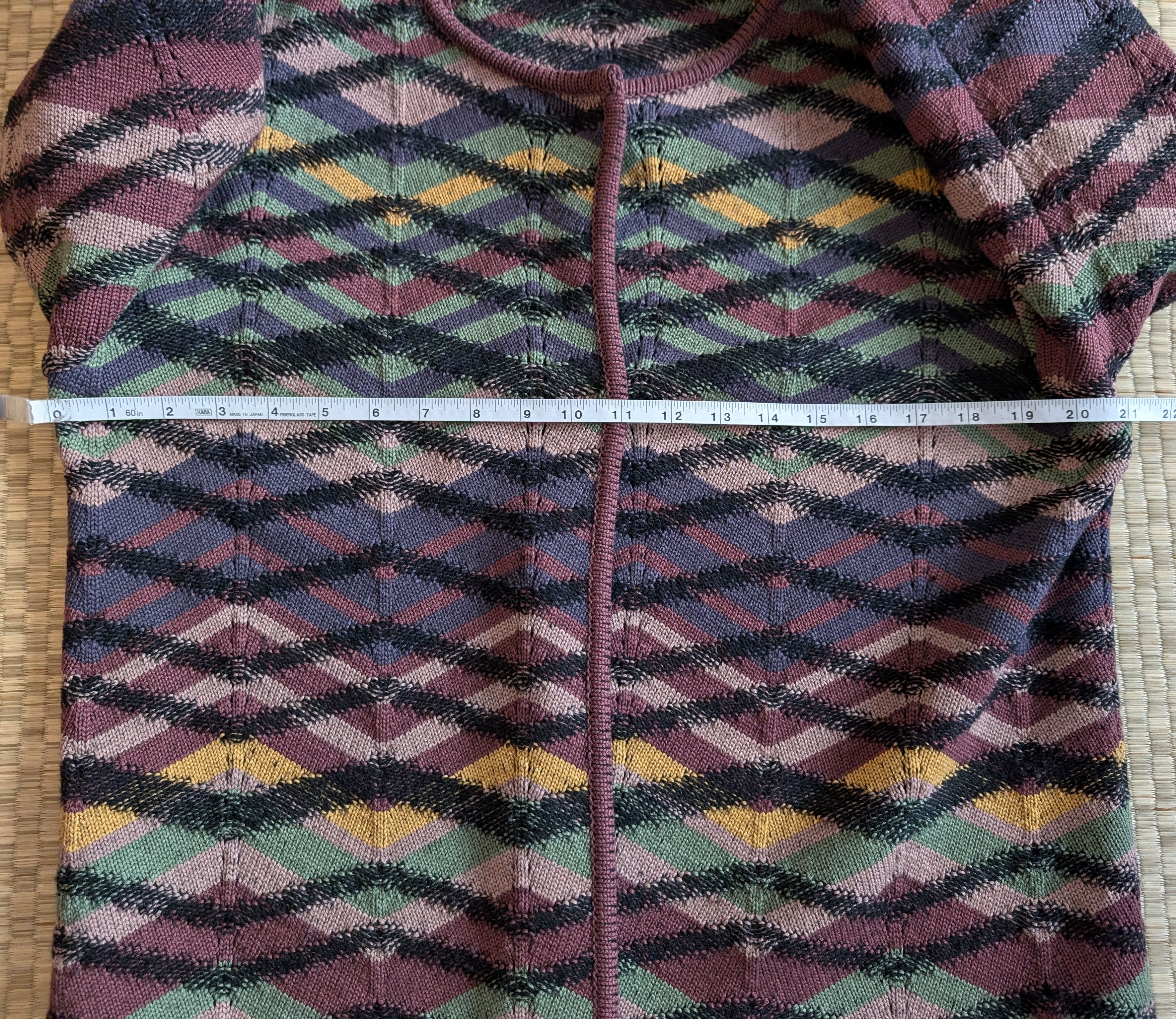 Missoni Missoni 100% Merino Wool Multicolor Cardigan Made in Italy Size XL / US 12-14 / IT 48-50 - 8 Thumbnail
