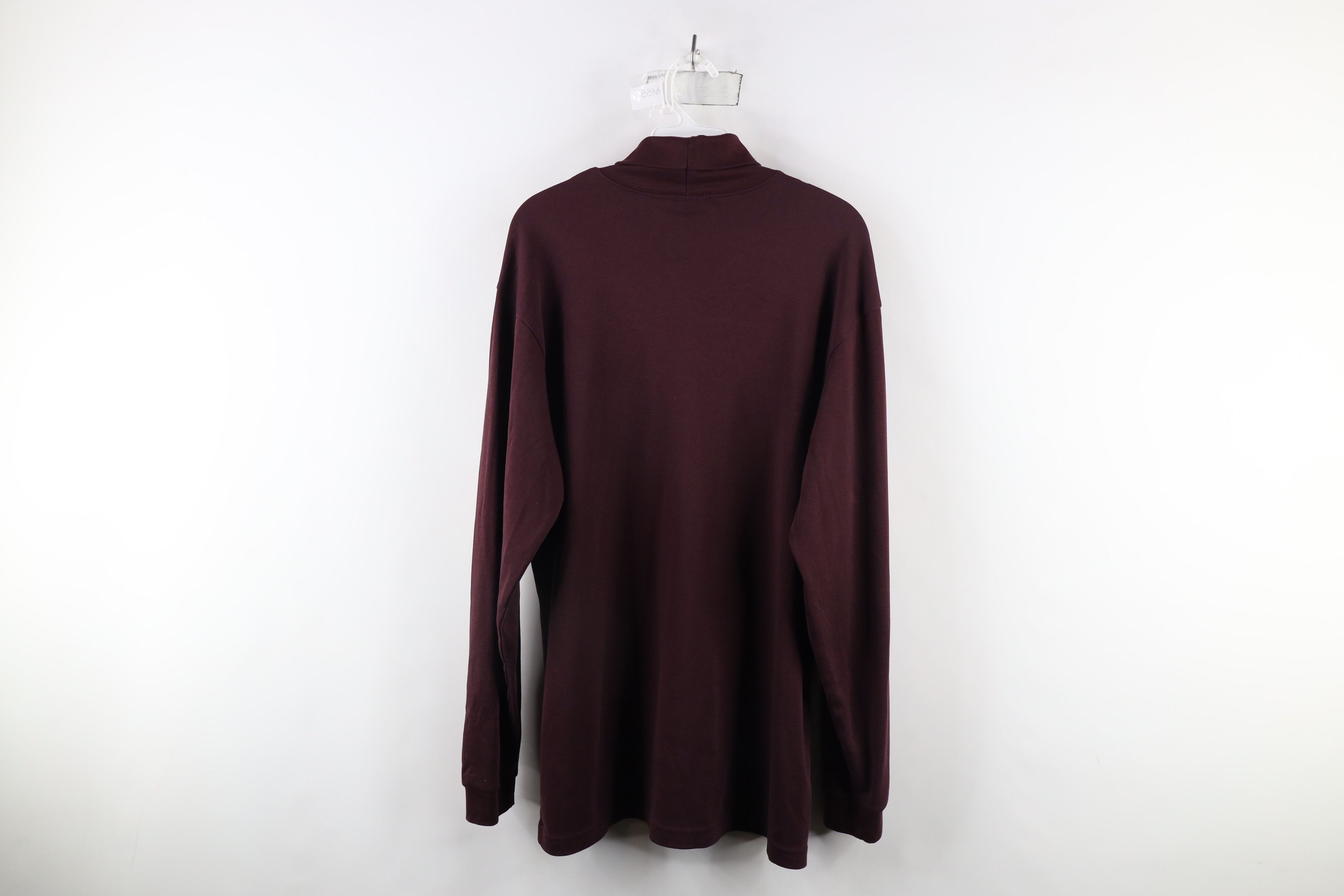 L.L. Bean × Vintage Vintage 90s LL Bean Distressed Turtleneck T-Shirt Purple Size US L / EU 52-54 / 3 - 9 Thumbnail