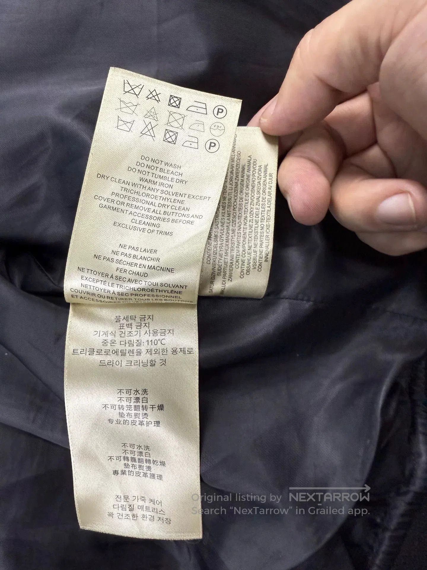 Burberry Burberry Men's Black Leather Flight Jacket. Size US S / EU 44-46 / 1 - 6 Thumbnail