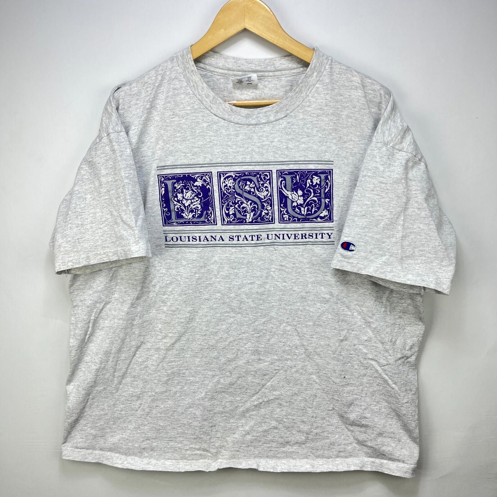 Champion Vintage 90s Louisiana State University T Shirt 2XL LSU Size ONE SIZE - 1 Thumbnail
