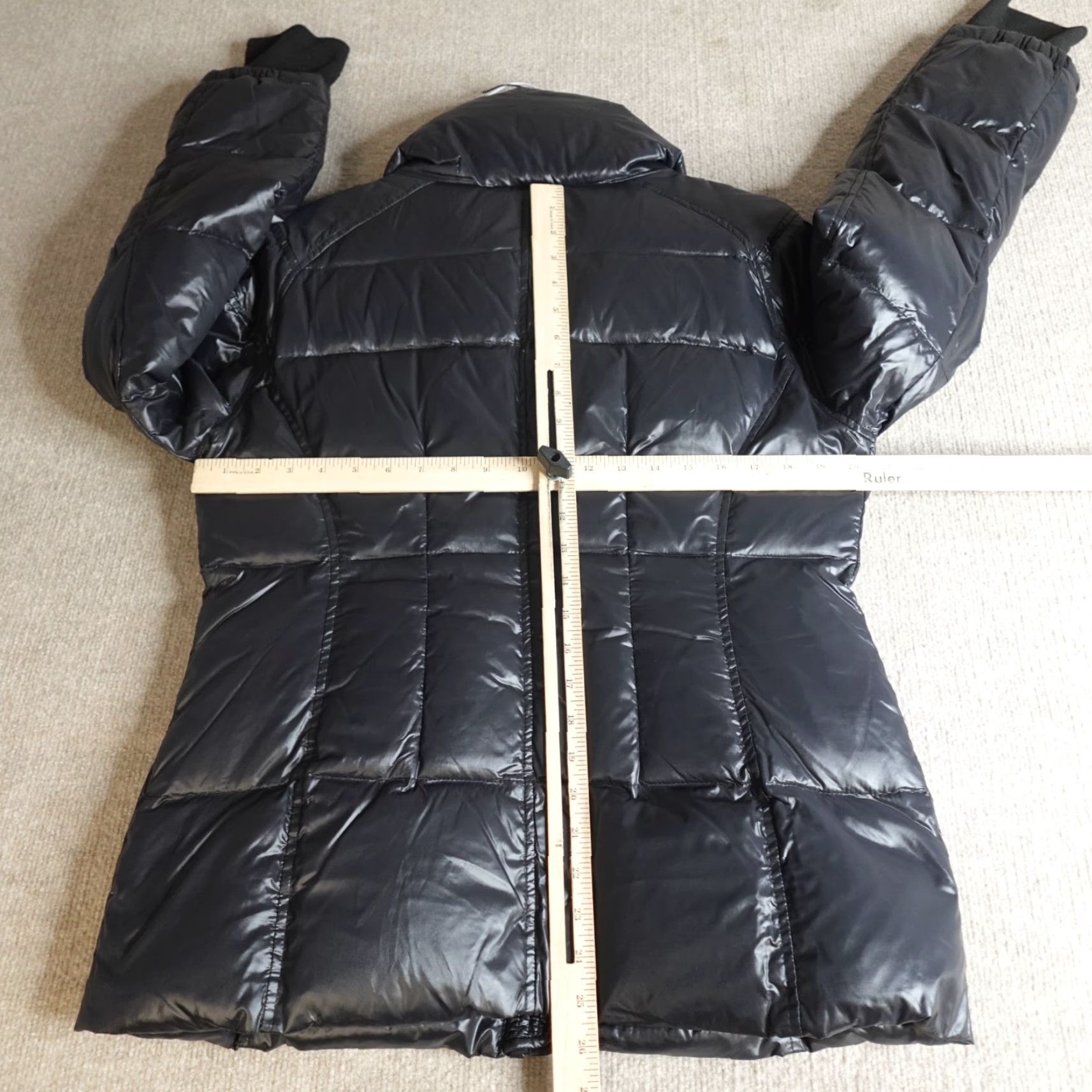 Vintage S13 NYC Womens Jacket XL Black Zip Down Puffer Down Filled Mid-Length Long Sleeve Zip Size XL / US 12-14 / IT 48-50 - 5 Thumbnail