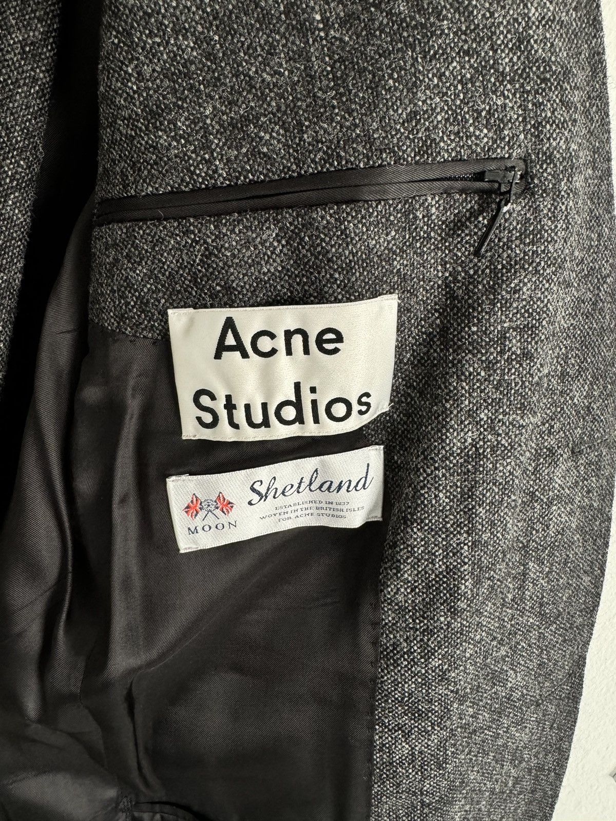 Acne Studios Acne Studios grey 100% tweed suit Size 46R - 3 Thumbnail