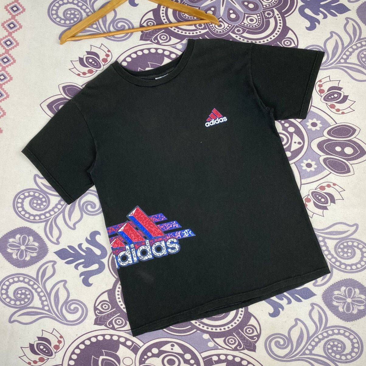 Adidas Rare🔥Vintage Adidas Shirt Big Logo Spell Out Size US M / EU 48-50 / 2 - 2 Thumbnail