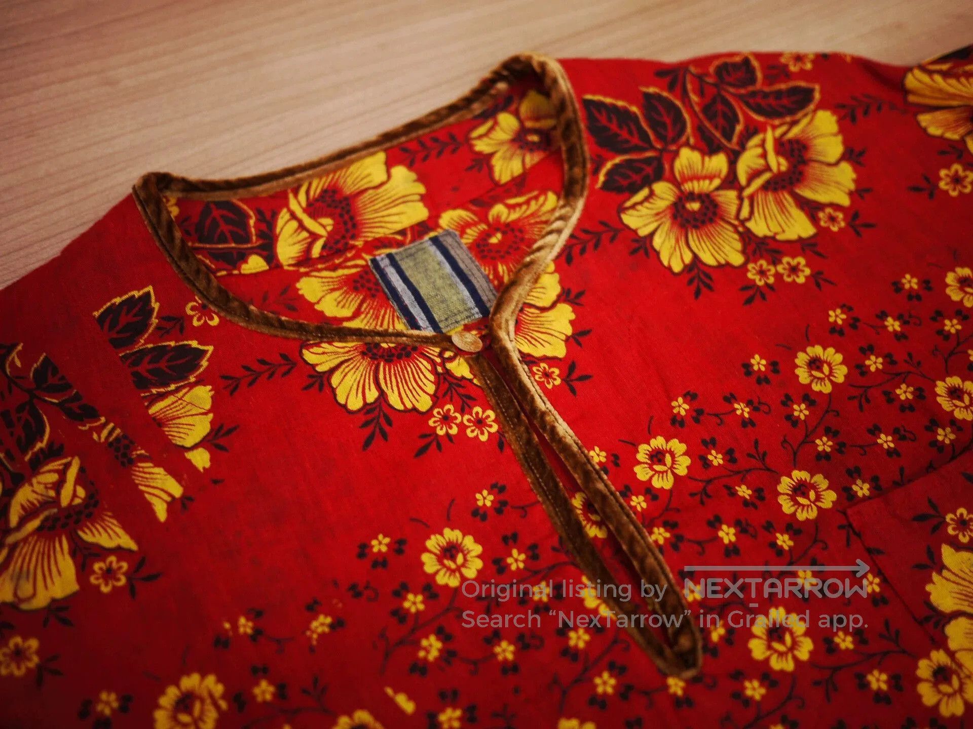Visvim Red Floral Print Long-Sleeve Shirt. Size US XL / EU 56 / 4 - 3 Thumbnail