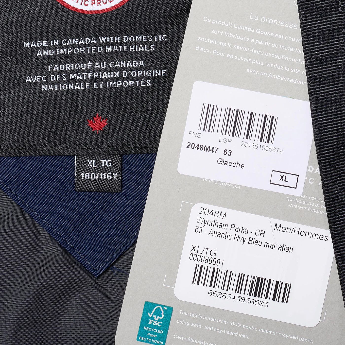 Canada Goose CANADA GOOSE Wyndham Parka 2048M 47 Blue Down Jacket Size US M / EU 48-50 / 2 - 13 Thumbnail