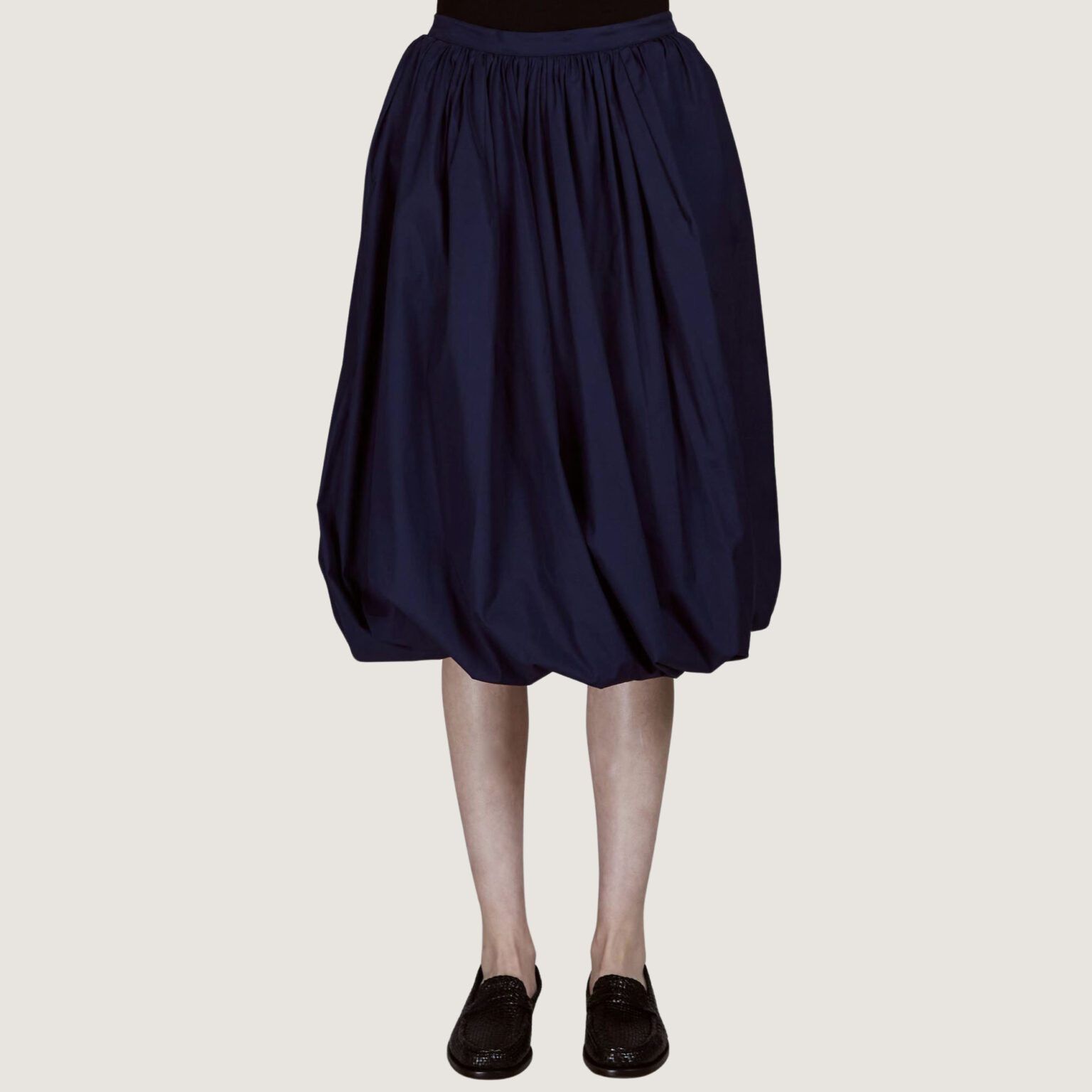 Marni oc11z0525 Balloon Midi Skirt in Navy Blue Size 27" / US 4 / IT 40 - 1 Thumbnail