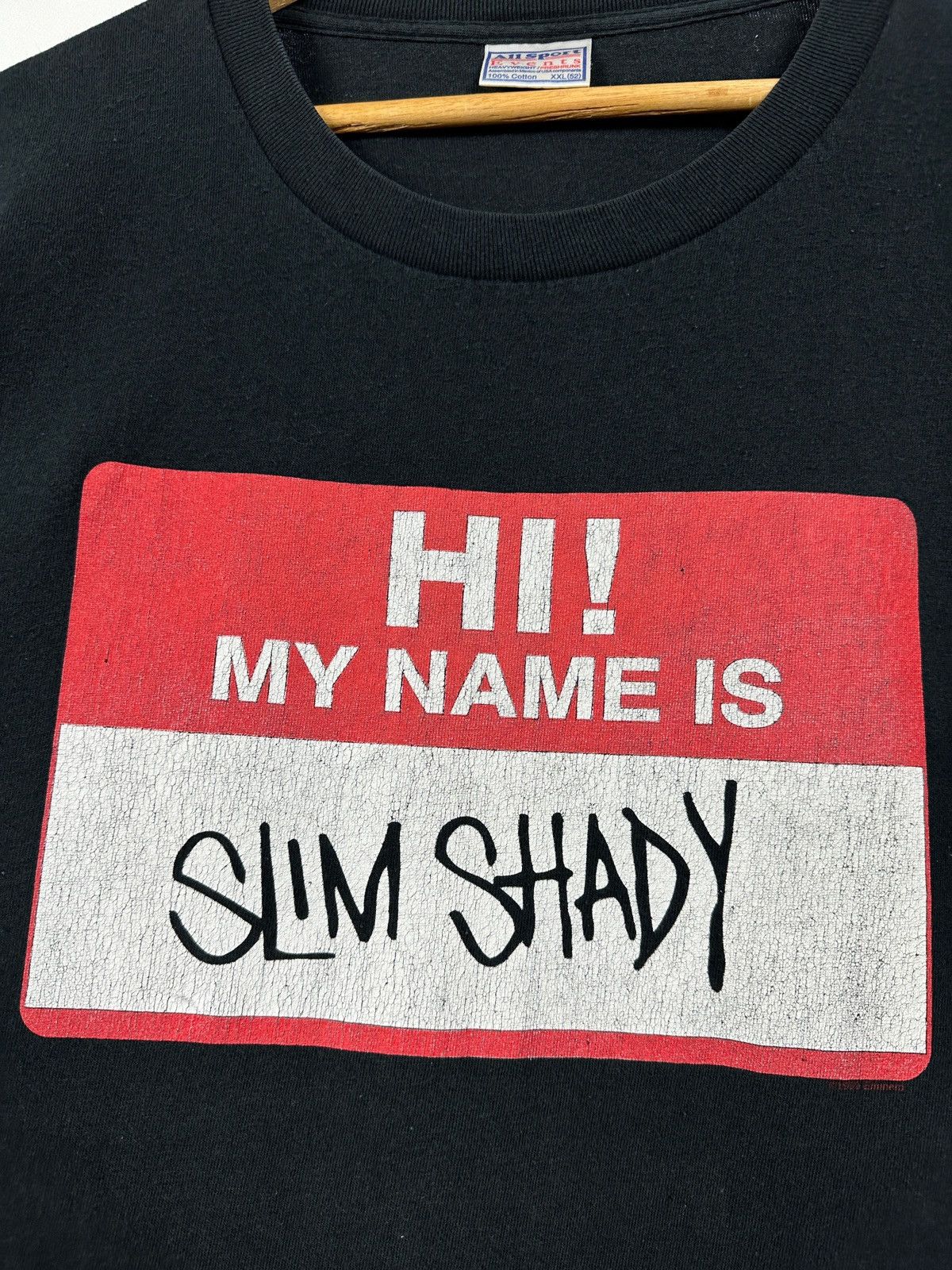 Eminem Vintage Eminem Hi My Name Is Slim Shady Promo T-Shirt Size US XXL / EU 58 / 5 - 8 Thumbnail