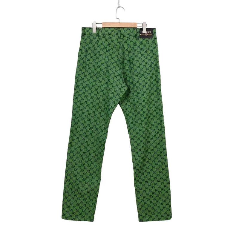 Gucci Gucci Green Logo Printed Long Pants Size US 36 / EU 52 - 1 Thumbnail