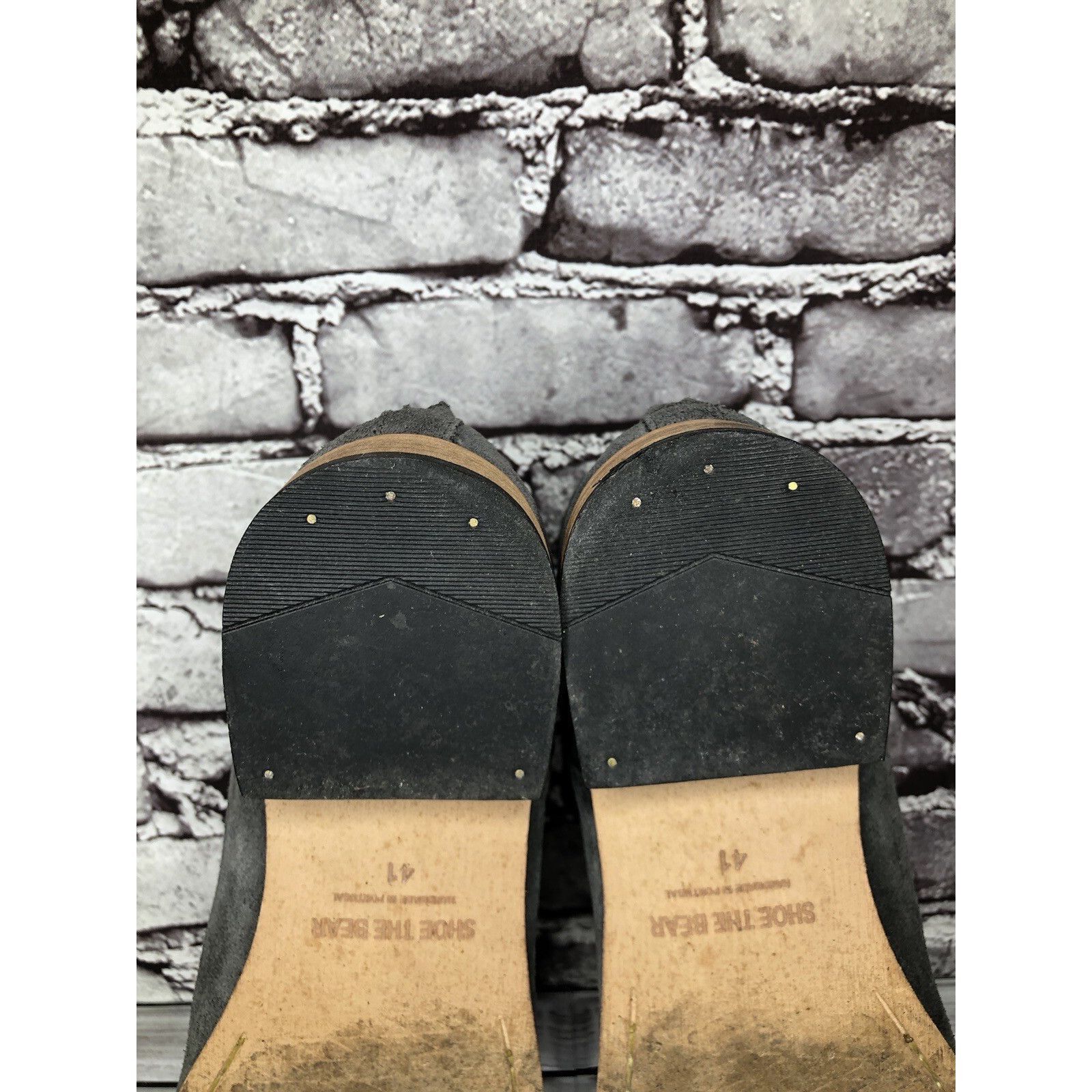 Shoe The Bear Shoe The Bear Dark Grey Suede Casual Back Zip Heel Boots Wom Size US 10.5 / IT 40.5 - 14 Thumbnail
