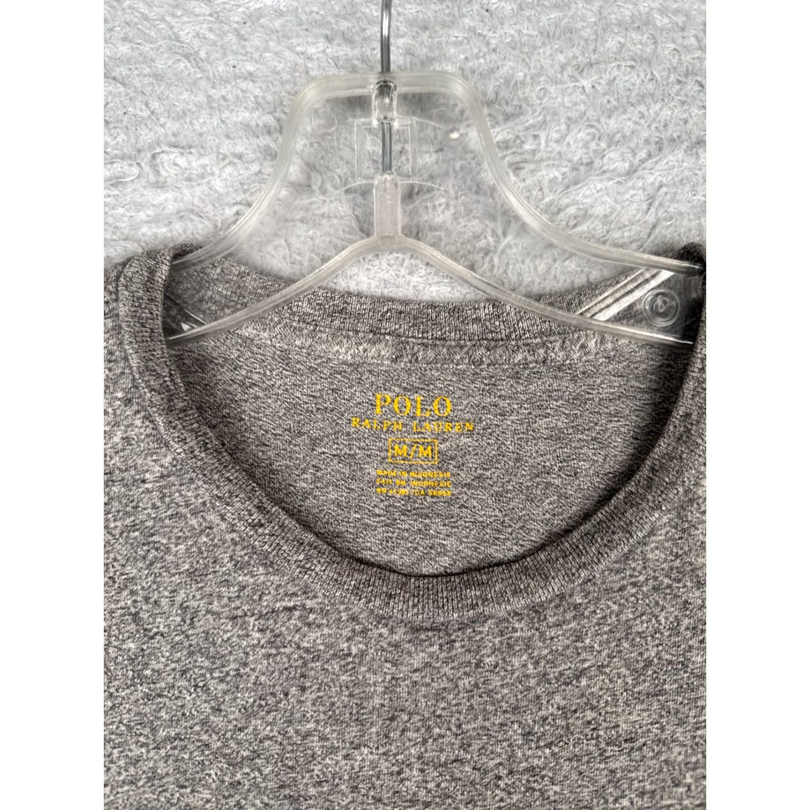 Polo Ralph Lauren Polo Ralph Lauren Shirt Men Medium Heather Gray Crew Neck Cotton Short Sleeve - Polo Ralph Lauren Shirt Mens Medium Gray Crew Neck Cotton Short Sleeve Size US M / EU 48-50 / 2 - 7 Thumbnail