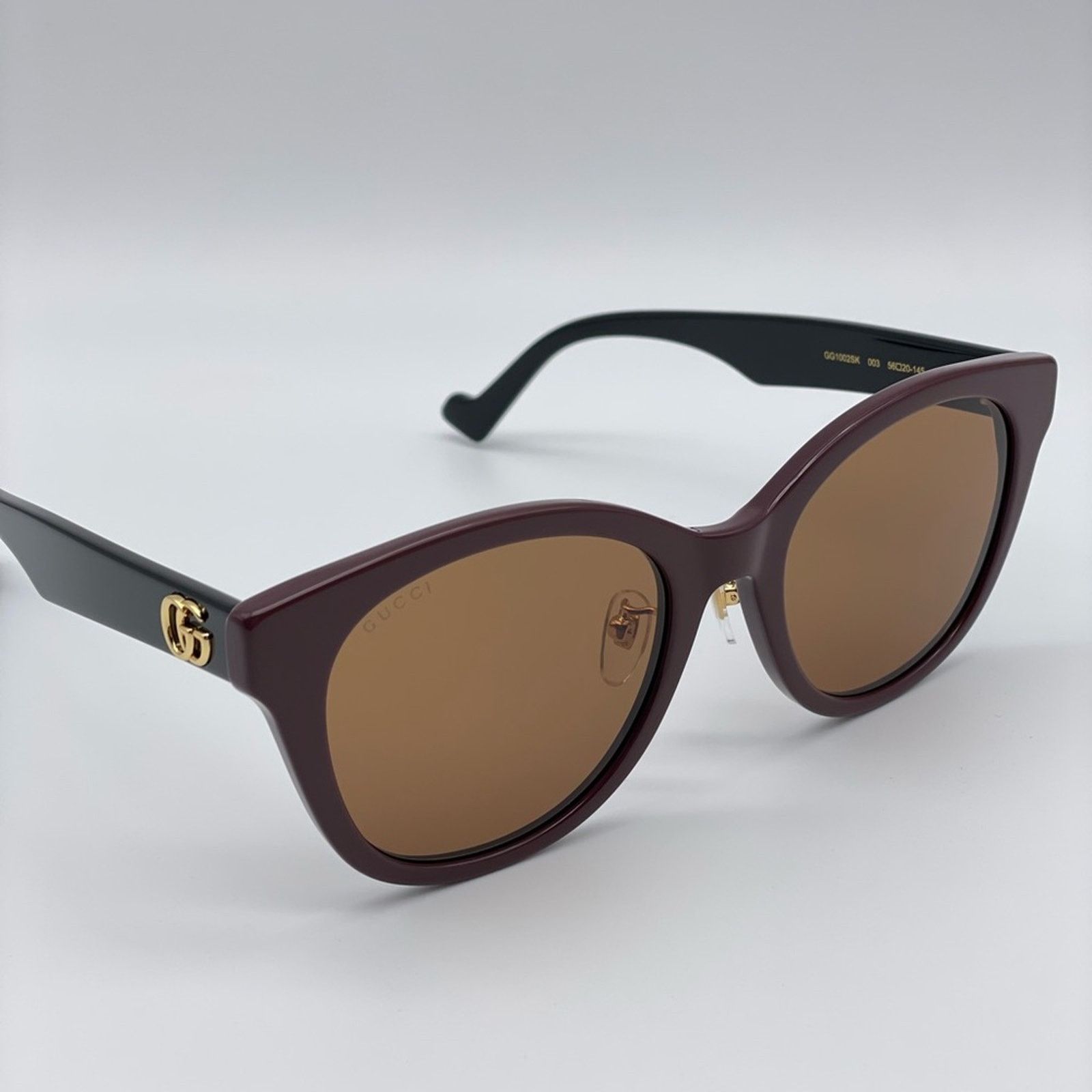 Gucci BRAND NEW GUCCI GG1002SK 003 Brown/Black Women Sunglasses Size ONE SIZE - 1 Thumbnail