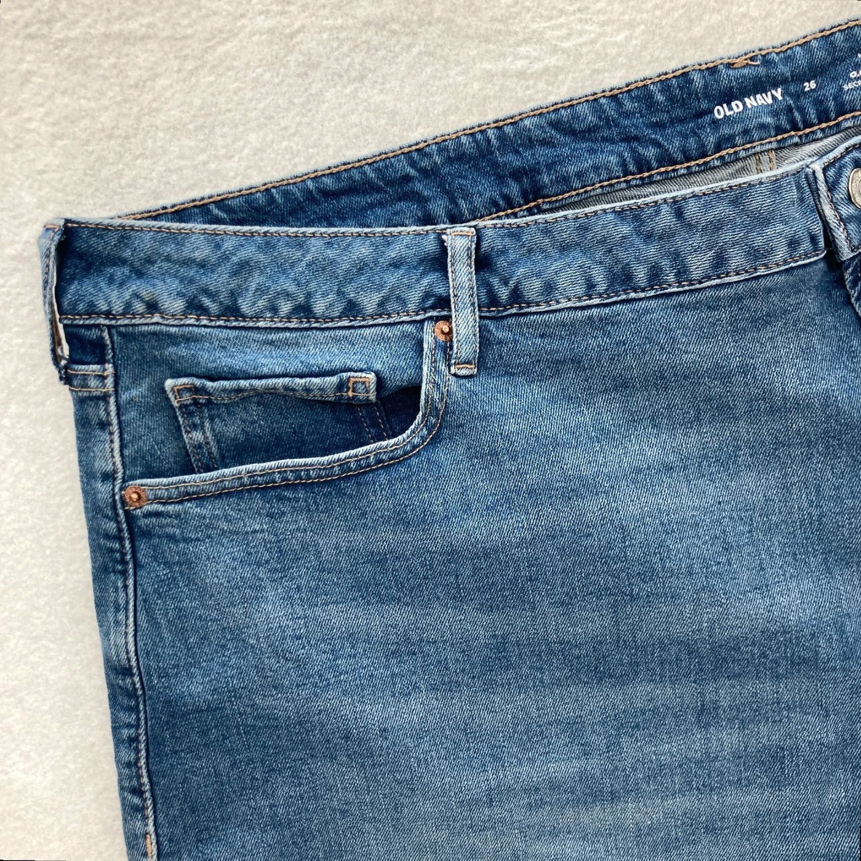 Old Navy Old Navy Womens Size 26 OG Straight High Rise Blue Denim Jeans NWT Curvy Fit Straight Jeans Womens 26 Blue NWT Size 26" / US 2 / IT 38 - 3 Thumbnail