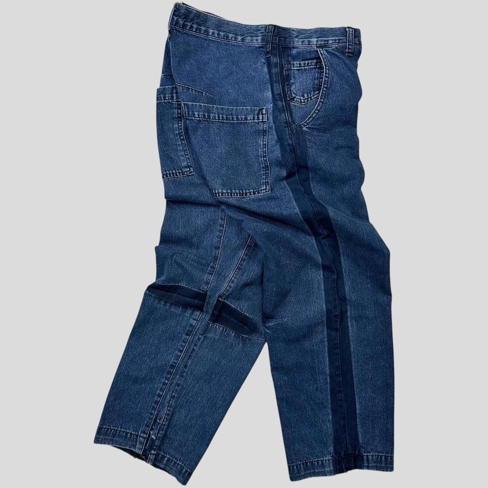Yohji Yamamoto Y’s by Yohji Yamamoto SS05 Baggy Contrast Denim Jeans 30-32 Size US 31 - 2 Thumbnail
