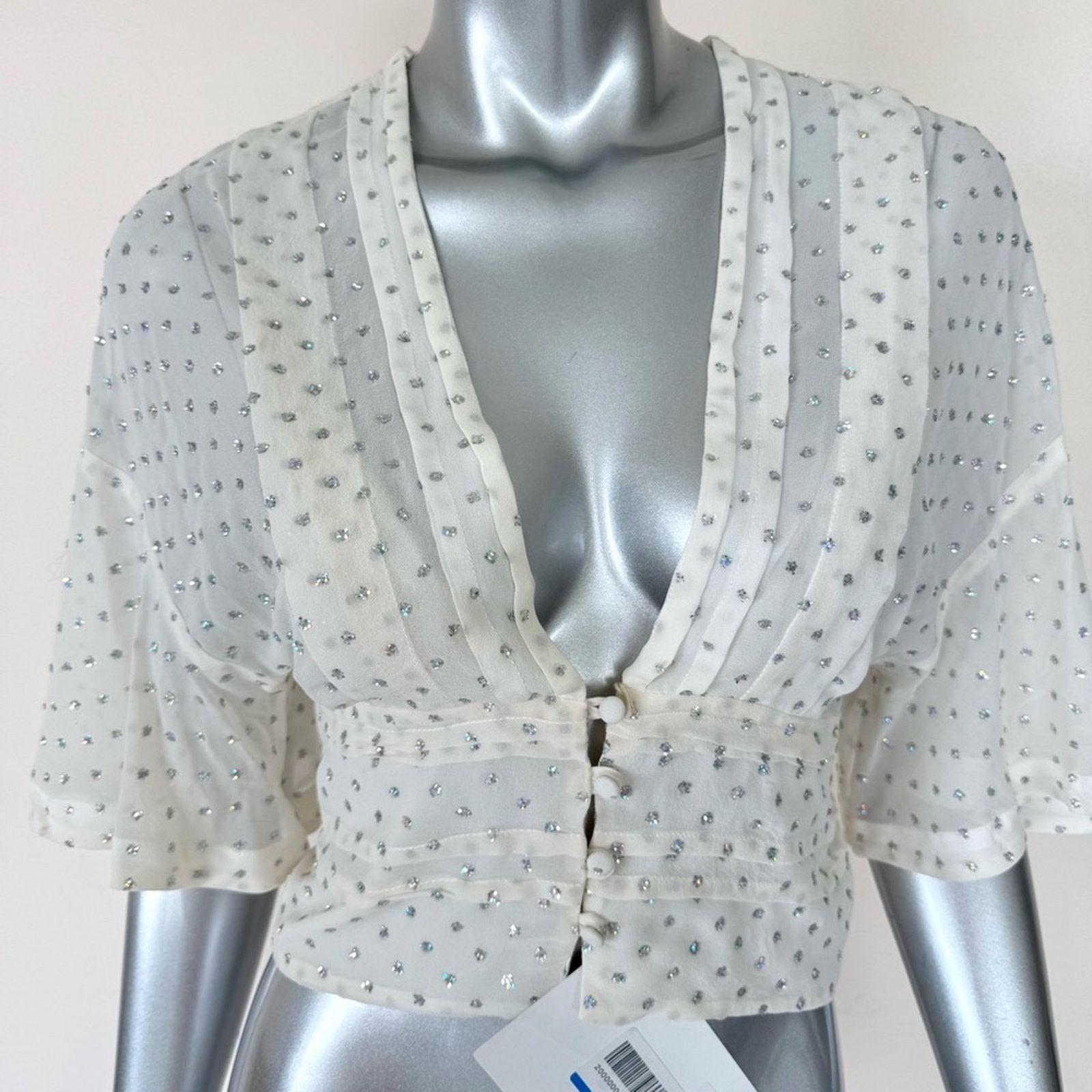 Iro NWT!!! IRO women silk top size 34 FR or XS Retail 350$ Size XS / US 0-2 / IT 36-38 - 2 Thumbnail