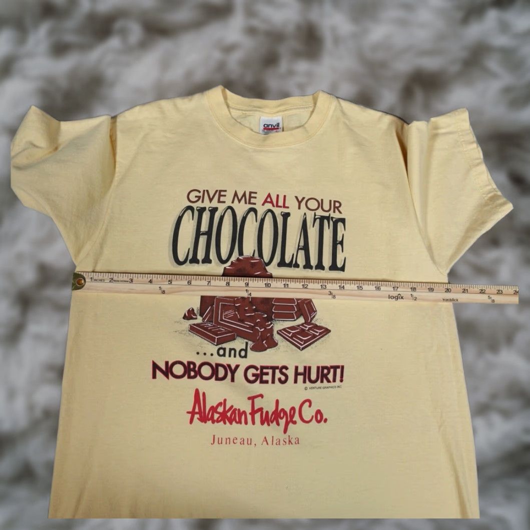 CO VINTAGE Funny Graphic Print Yellow Crew Neck Short Sleeve T Shirt Mens Medium Size US M / EU 48-50 / 2 - 5 Thumbnail