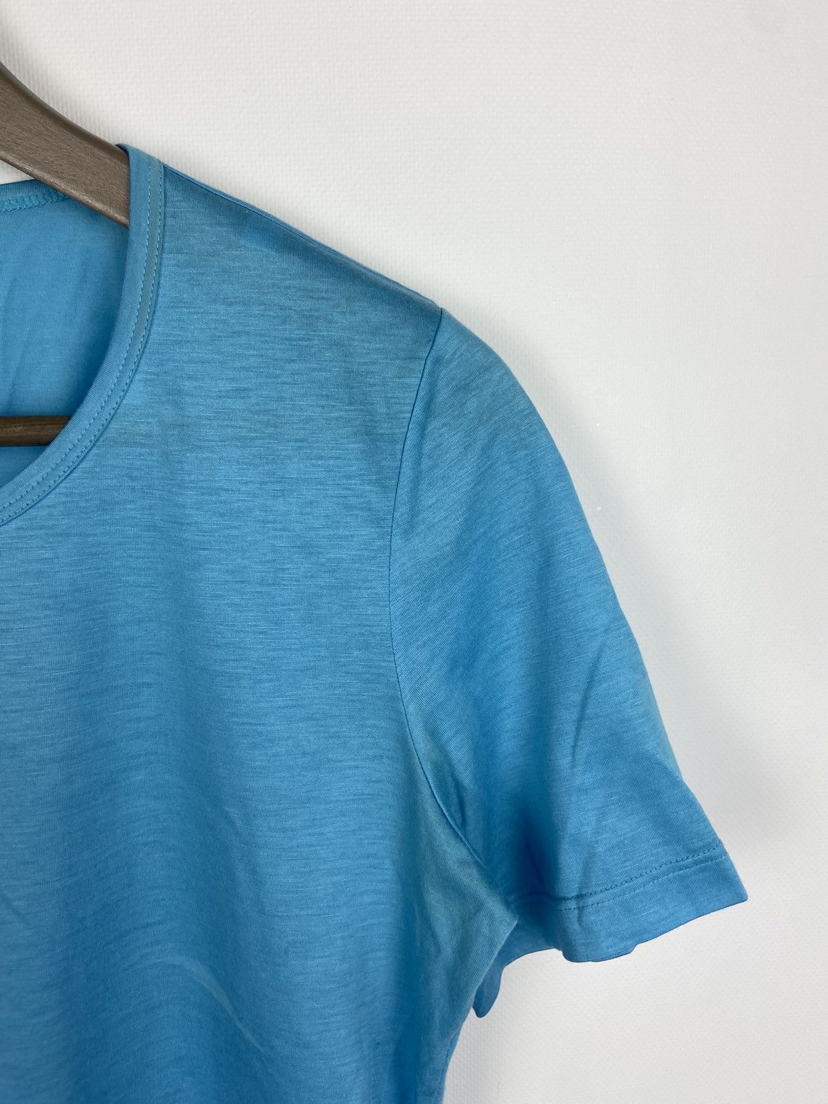 Jil Sander Jil Sander Women's Blue Crewn Neck T-Shirt Sz M Size S / US 4 / IT 40 - 5 Thumbnail