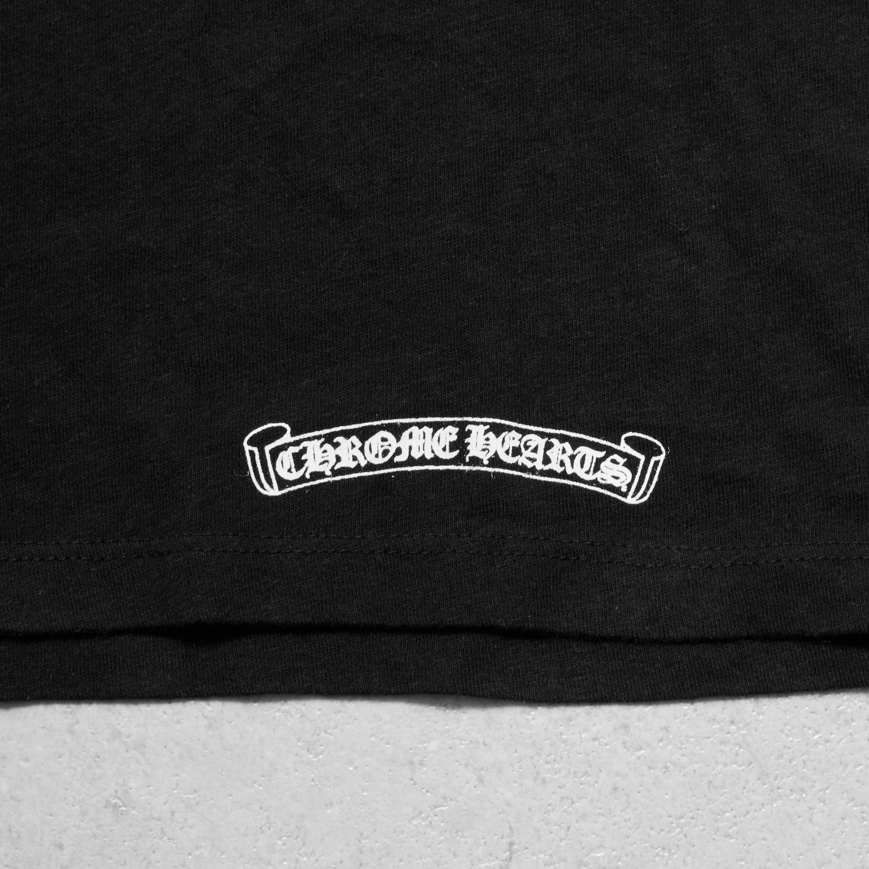 Chrome Hearts CHROME HEARTS Vintage Black Scroll Logo Short Sleeve Size S / US 4 / IT 40 - 7 Thumbnail