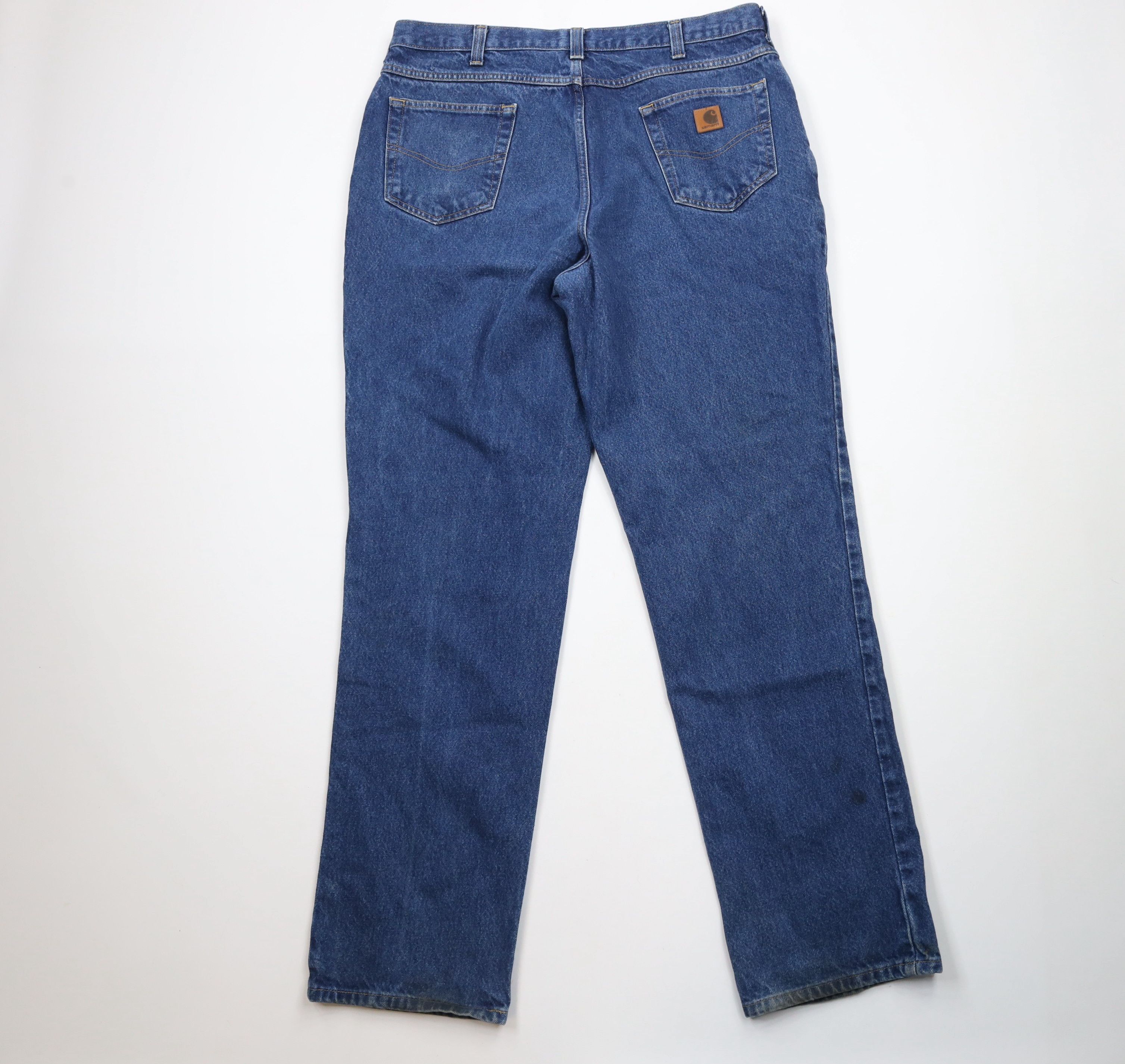 Carhartt × Vintage Vintage Carhartt Spell Out Relaxed Fit Denim Jeans Blue Size US 38 / EU 54 - 11 Thumbnail