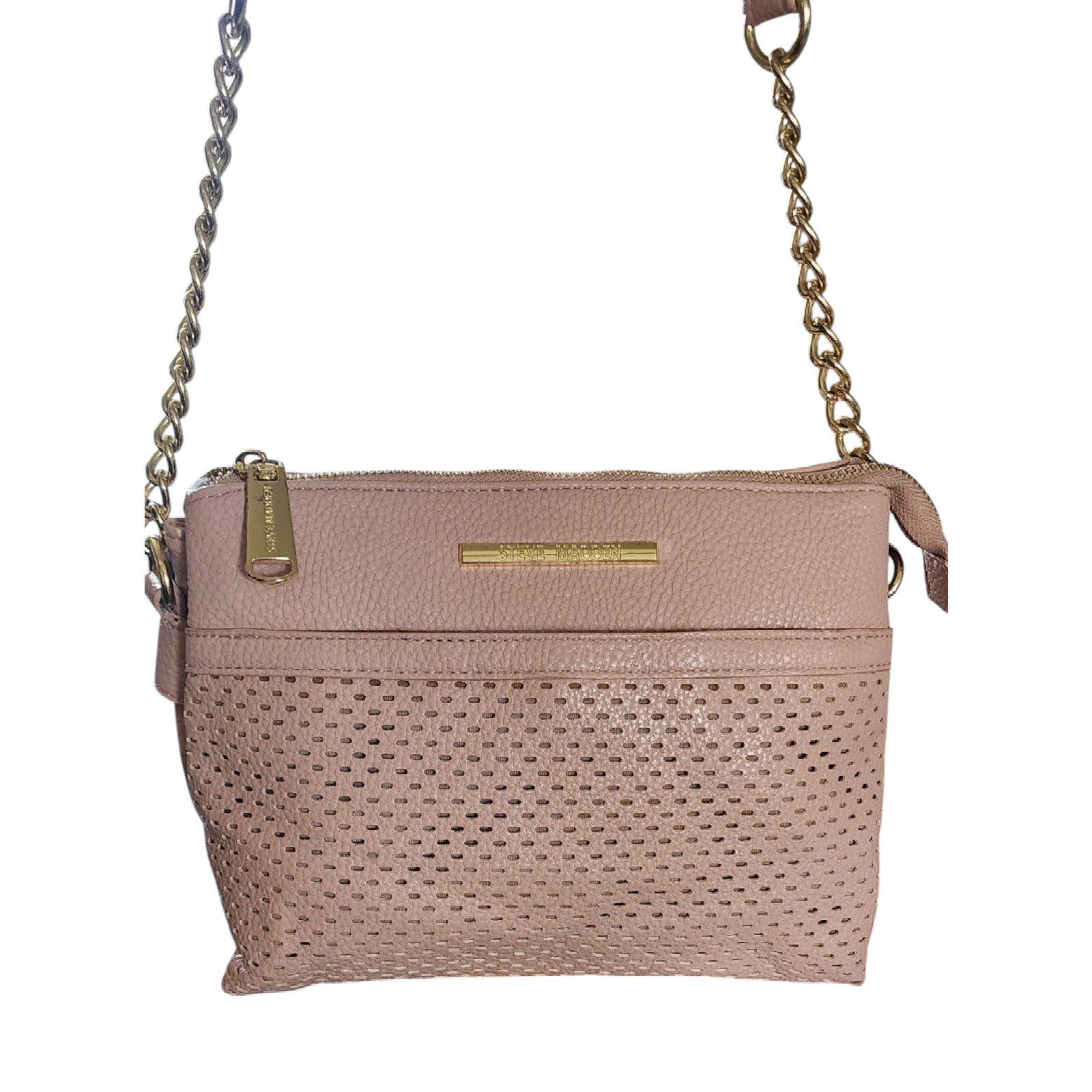 Steve Madden Steve Madden laser cut faux-leather crossbody shoulder bag. Size ONE SIZE - 1 Thumbnail