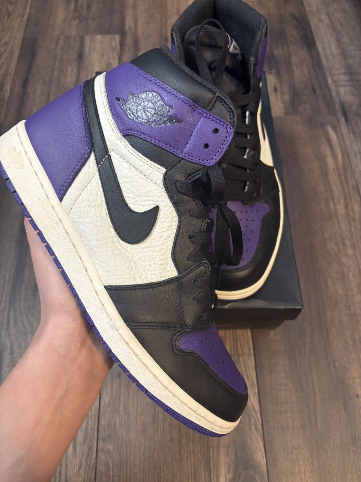 Jordan Brand × Nike Size 10.5 - Jordan 1 Retro OG High Court Purple 1.0 Size US 10.5 / EU 43-44 - 3 Thumbnail
