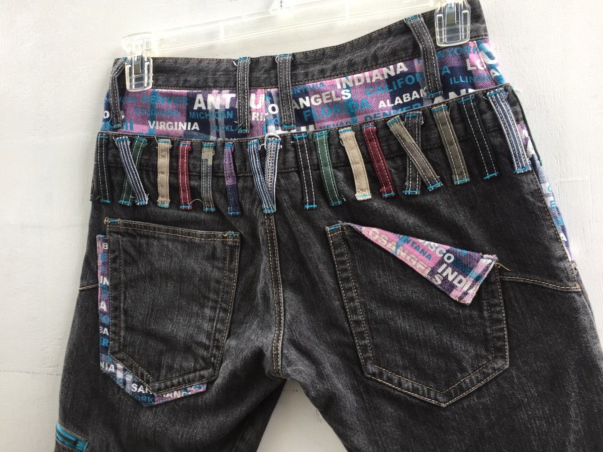 PPFM Double Waist antfui punk style black denim Size US 30 / EU 46 - 9 Thumbnail