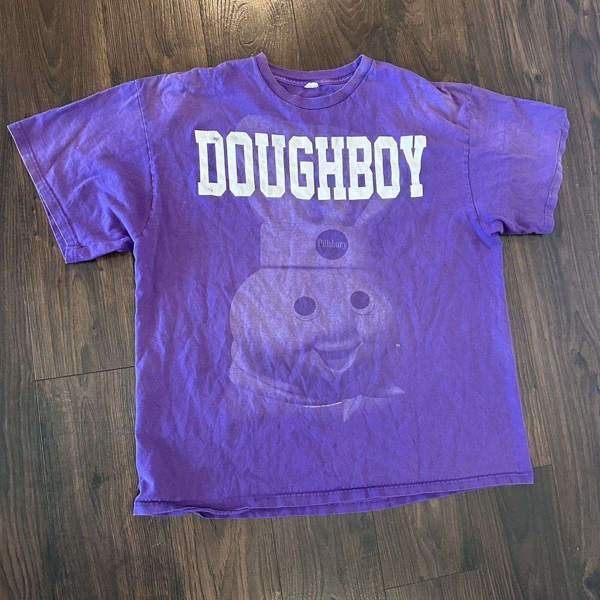 Vintage Vintage doughboy shirt y2k purple baggy fit Size US XL / EU 56 / 4 - 1 Thumbnail