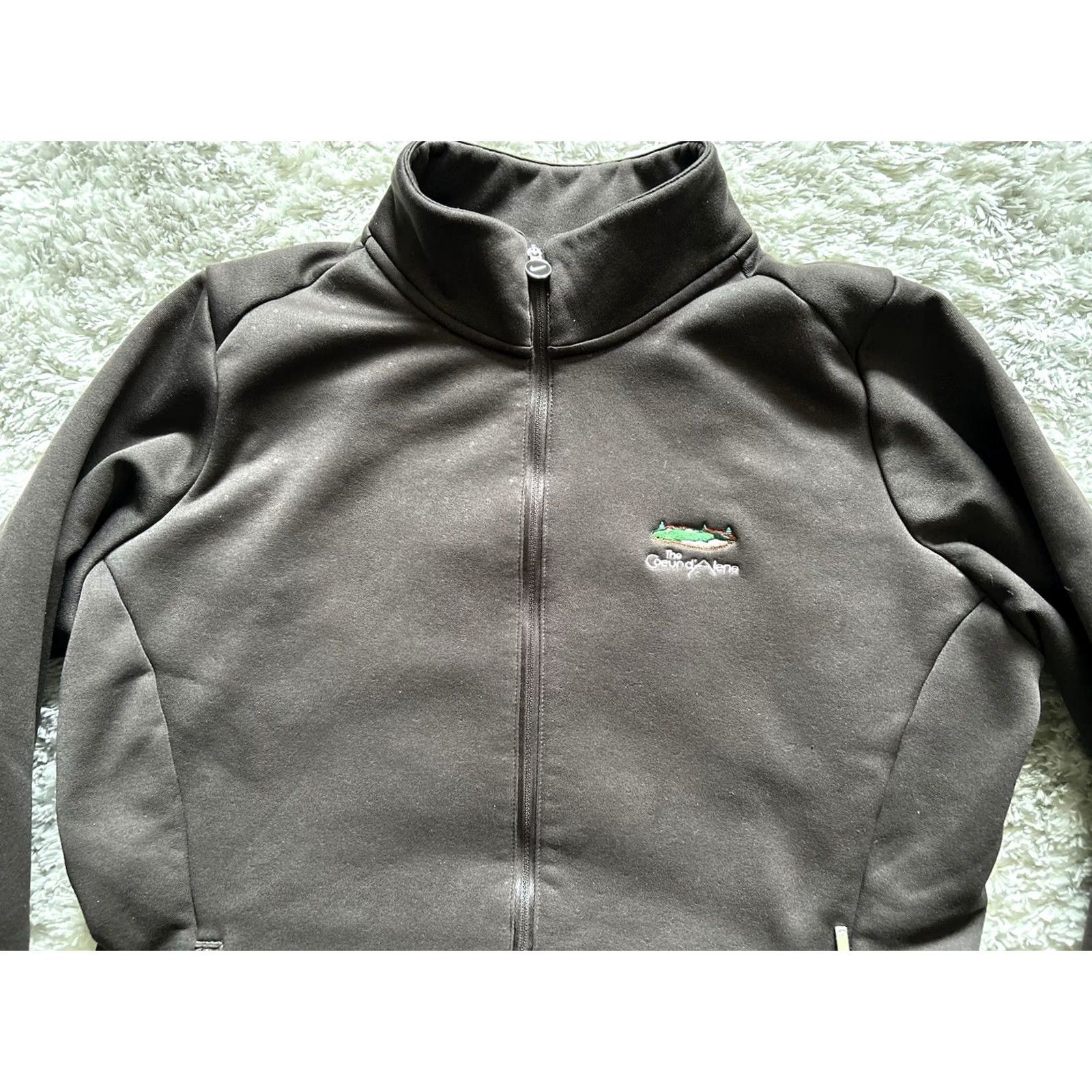 Nike Nike Women’s Jacket Brown Full Zip L - Coeur d’Alene Resort Golf Course, Polyester, Basic Style, Outdoor/Active 90s? Size L / US 10 / IT 46 - 4 Thumbnail