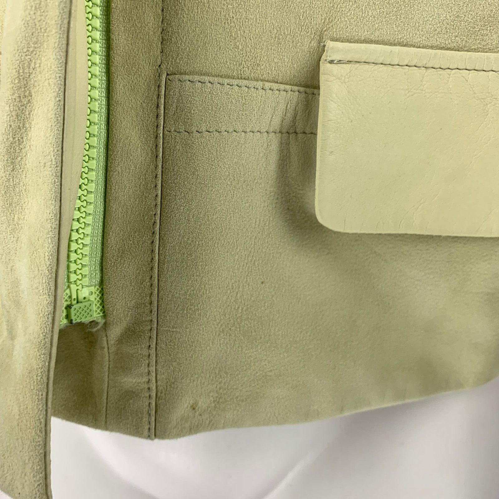 Other NO BRAND Size S Yellow Suede Reversible Jacket Blazer Size S / US 4 / IT 40 - 9 Thumbnail